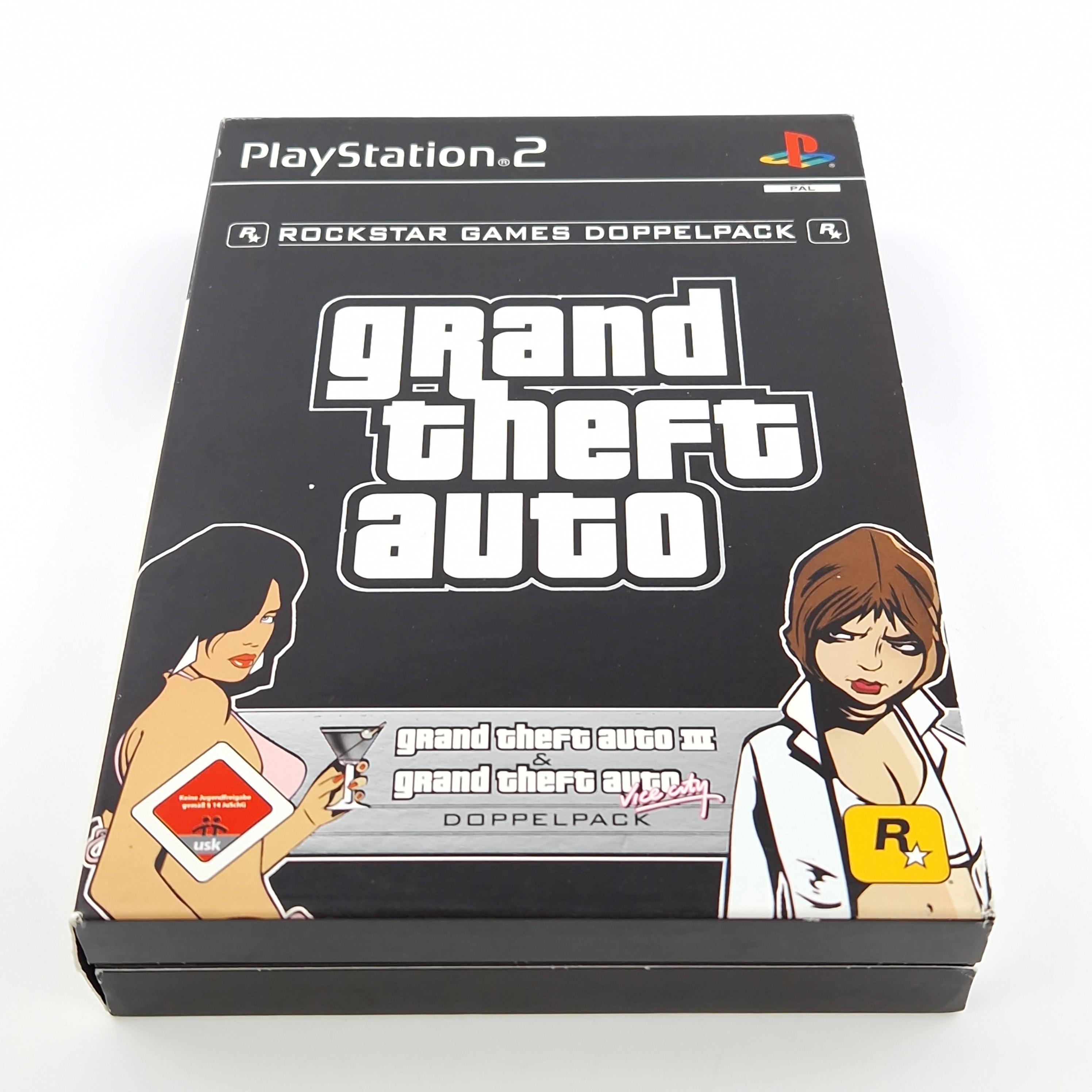 Playstation 2 Spiel – Grand Theft Auto Doppelpack OVP PAL
