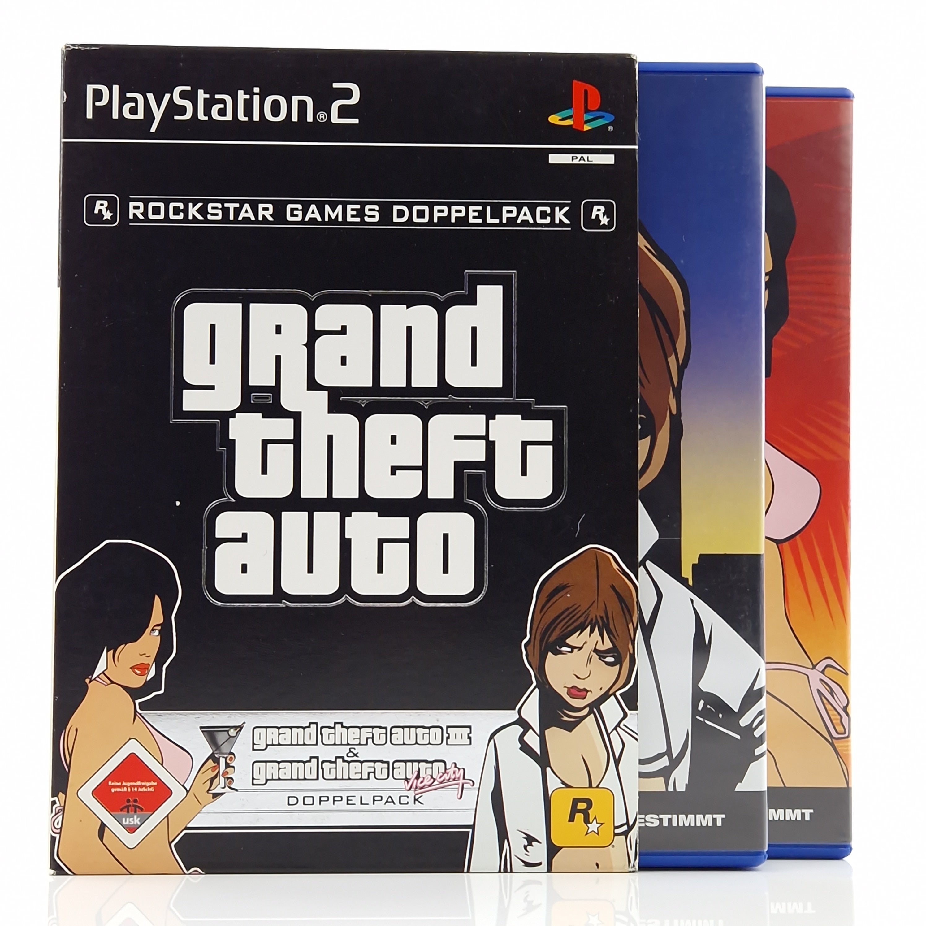 Playstation 2 Spiel – Grand Theft Auto Doppelpack OVP PAL