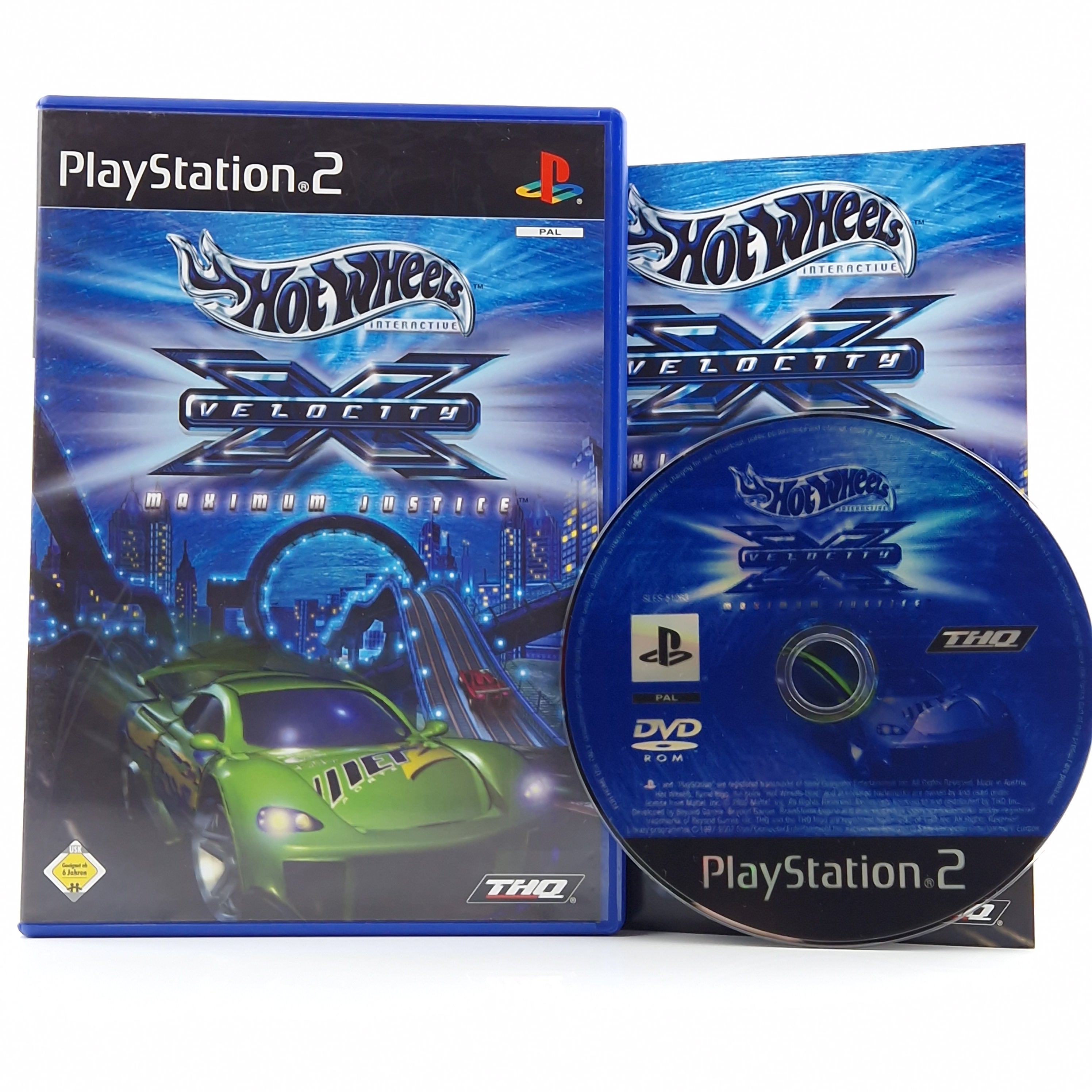 Playstation 2 Spiel – Hot Wheels Velocity Maximum Justice OVP
