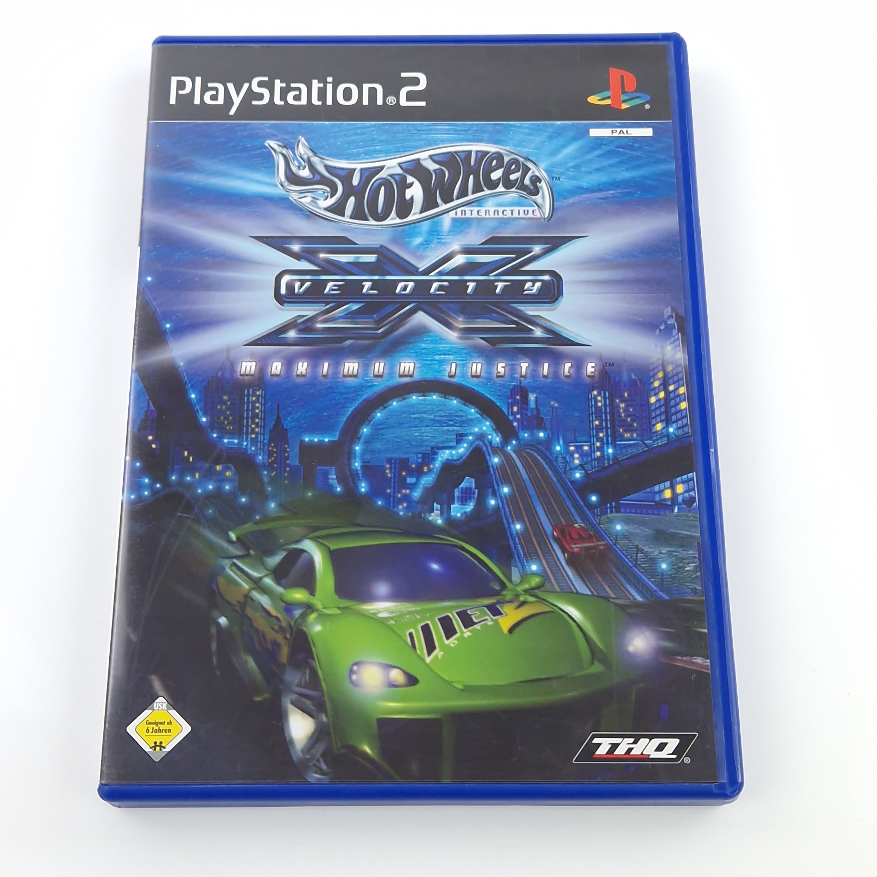 Playstation 2 Spiel – Hot Wheels Velocity Maximum Justice OVP