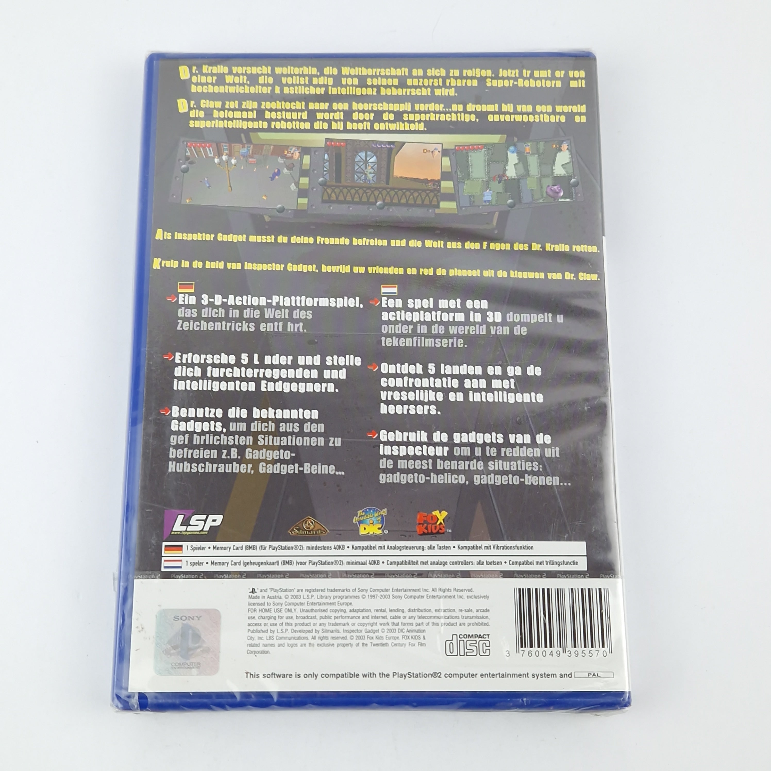 Playstation 2 Spiel – Inspector Gadget Mad Robots (Neu)