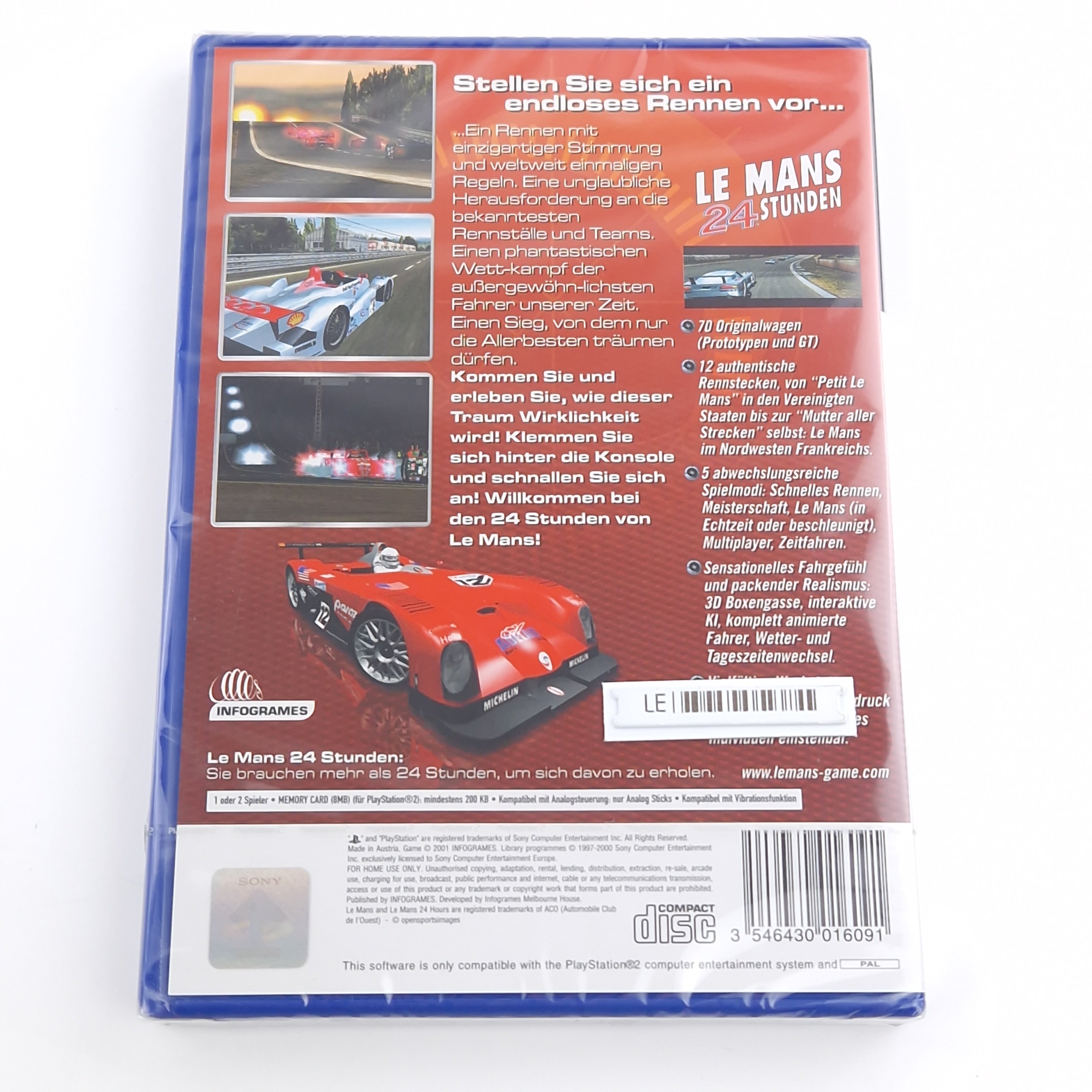 Playstation 2 Spiel – Le Mans 24 Stunden Factory Sealed