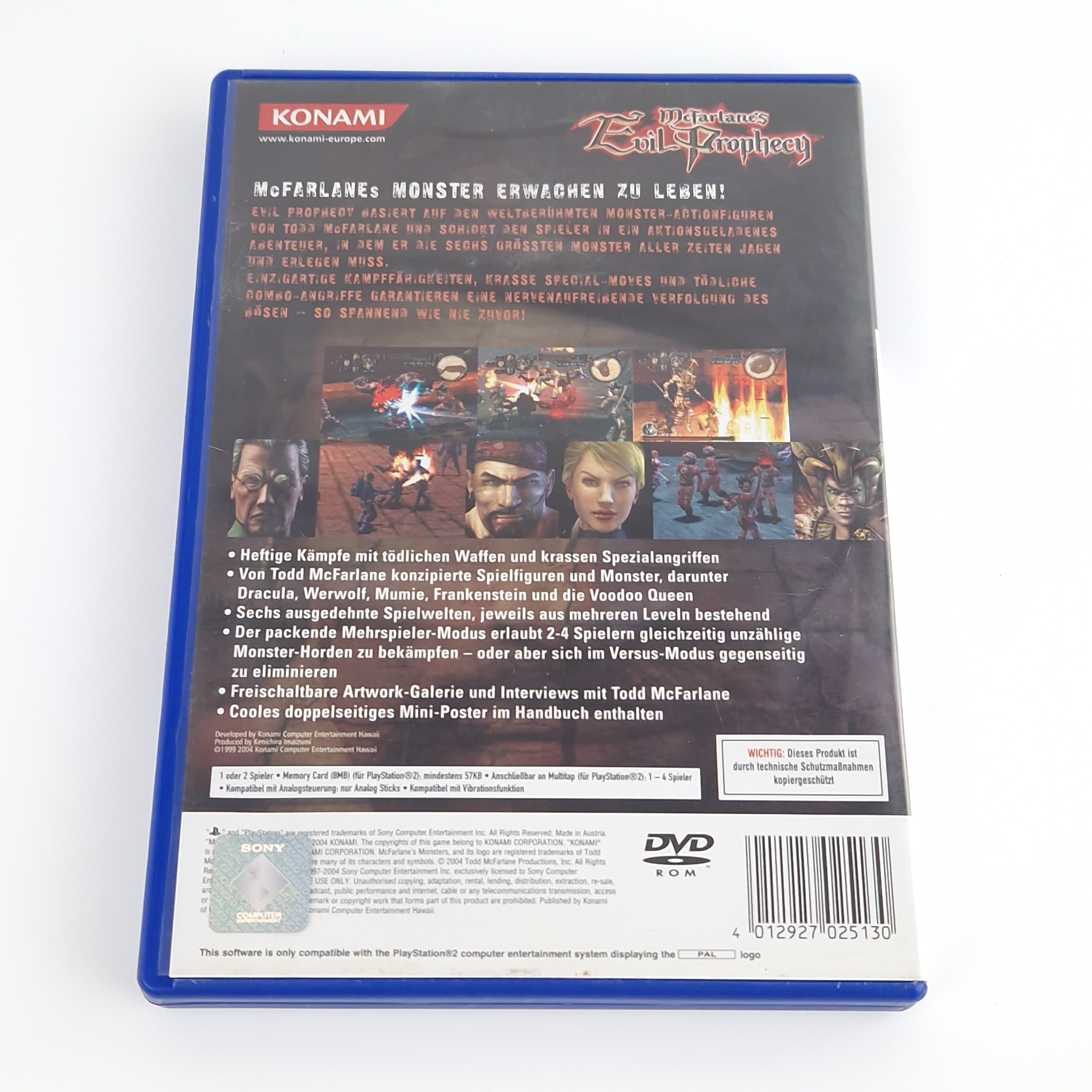 Playstation 2 Spiel – McFarlanes Evil Prophecy (PS2 PAL)