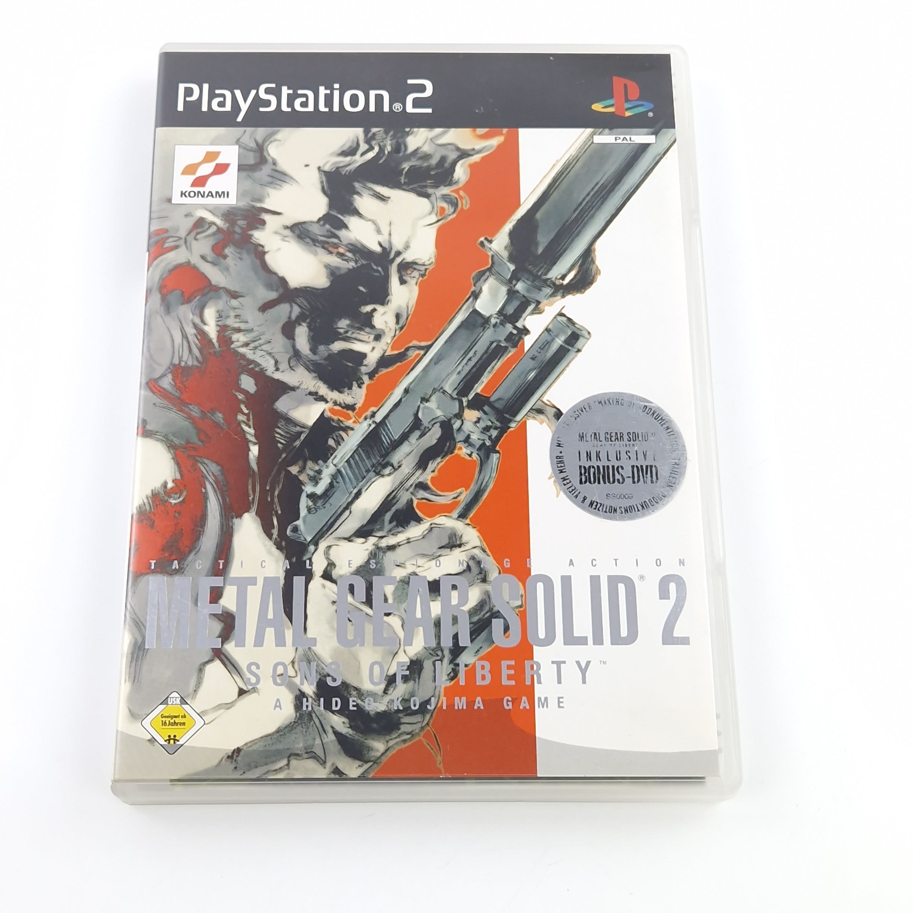 PlayStation 2 Spiel – Metal Gear Solid 2 Sons of Liberty OVP