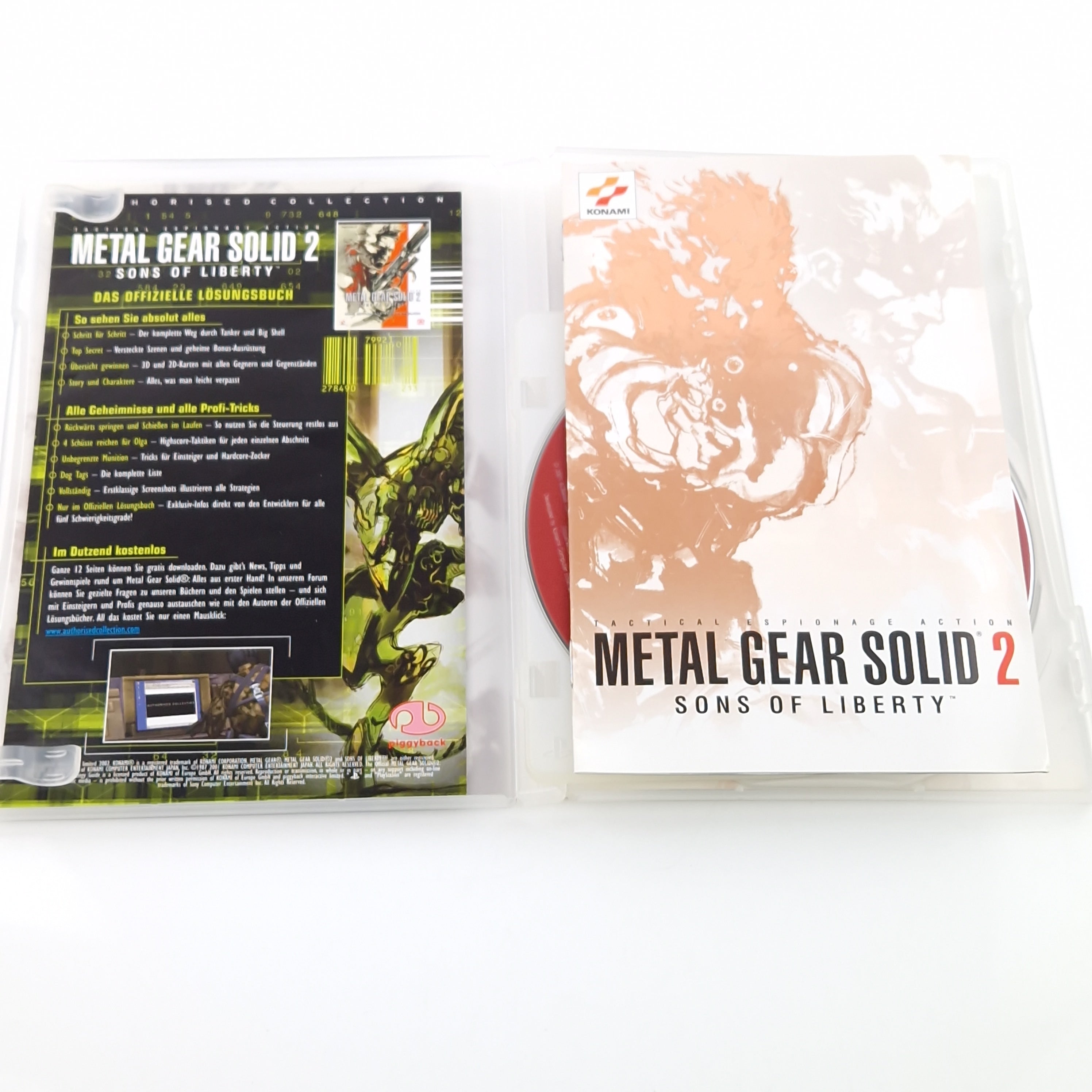 PlayStation 2 Spiel – Metal Gear Solid 2 Sons of Liberty OVP