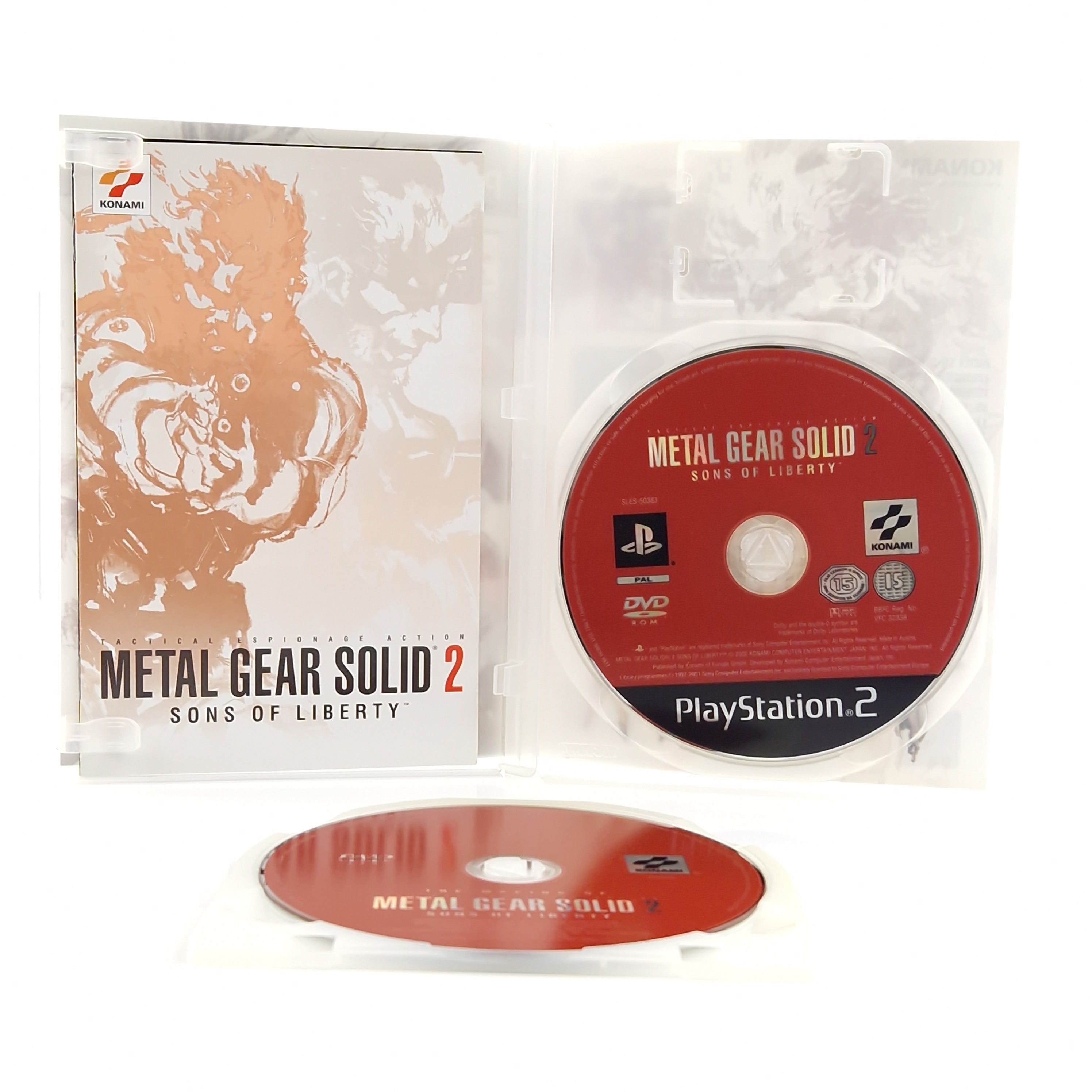 PlayStation 2 Spiel – Metal Gear Solid 2 Sons of Liberty OVP