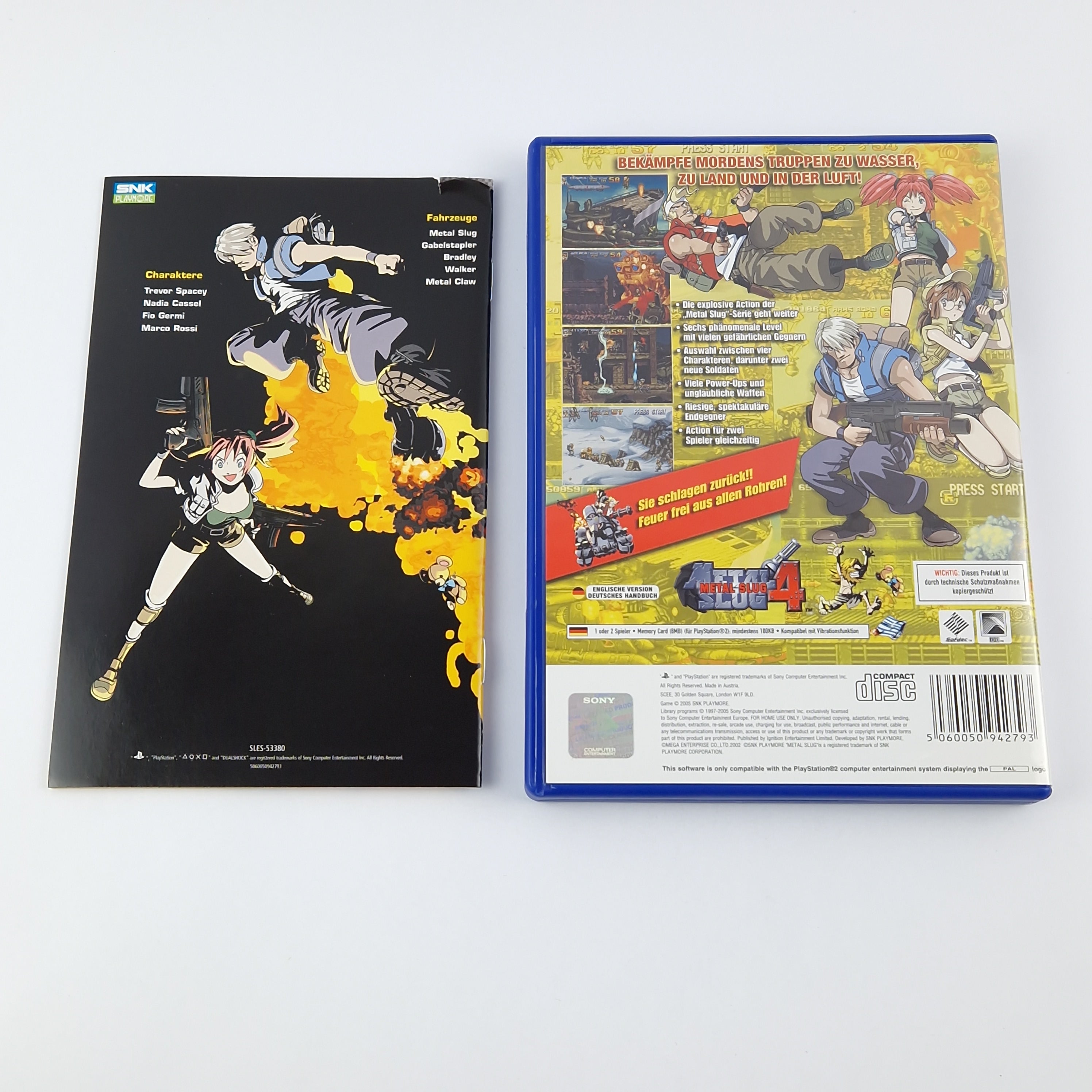 Playstation 2 Spiel – Metal Slug 4 OVP Anleitung PAL