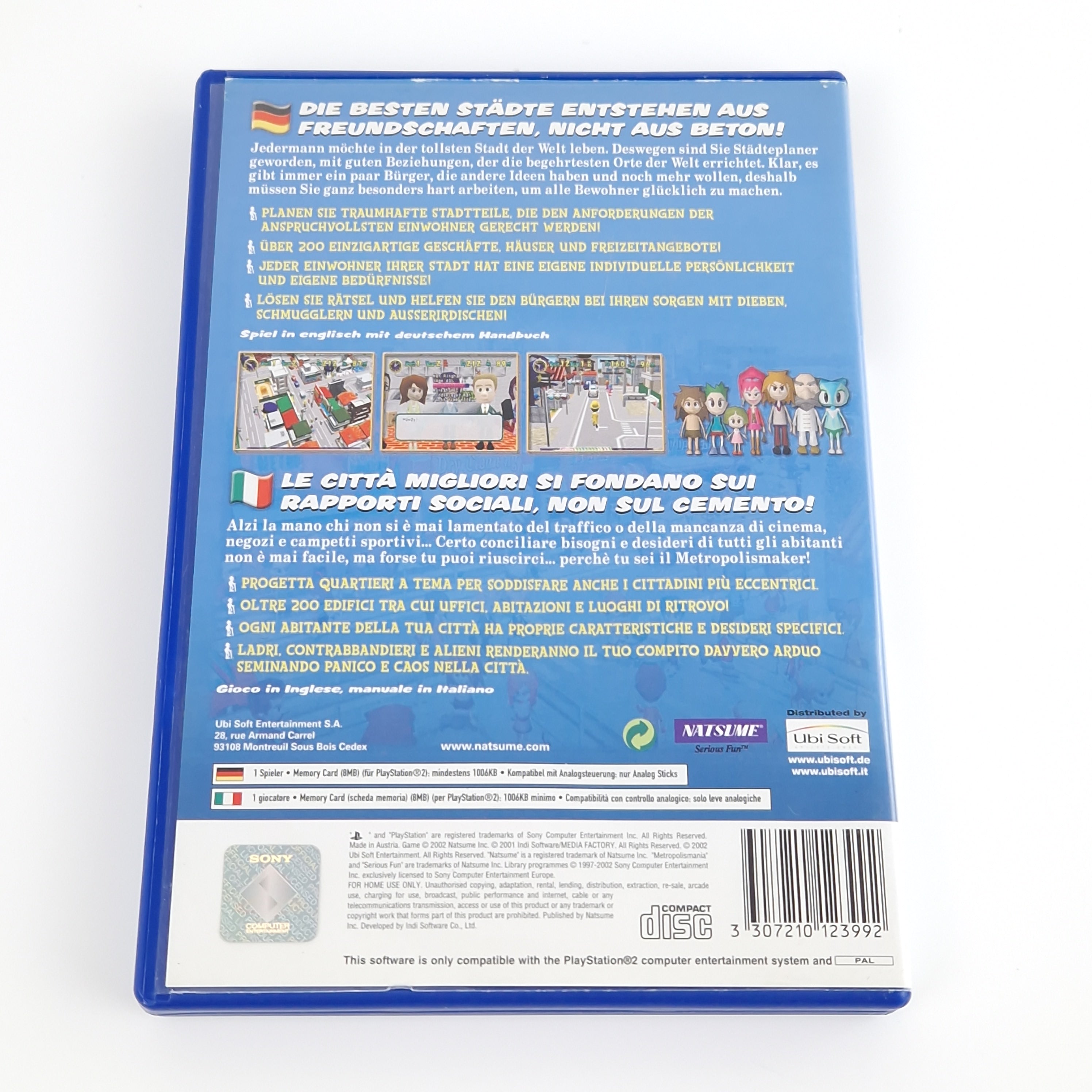 Playstation 2 Spiel – Metropolismania (PS2 OVP PAL)