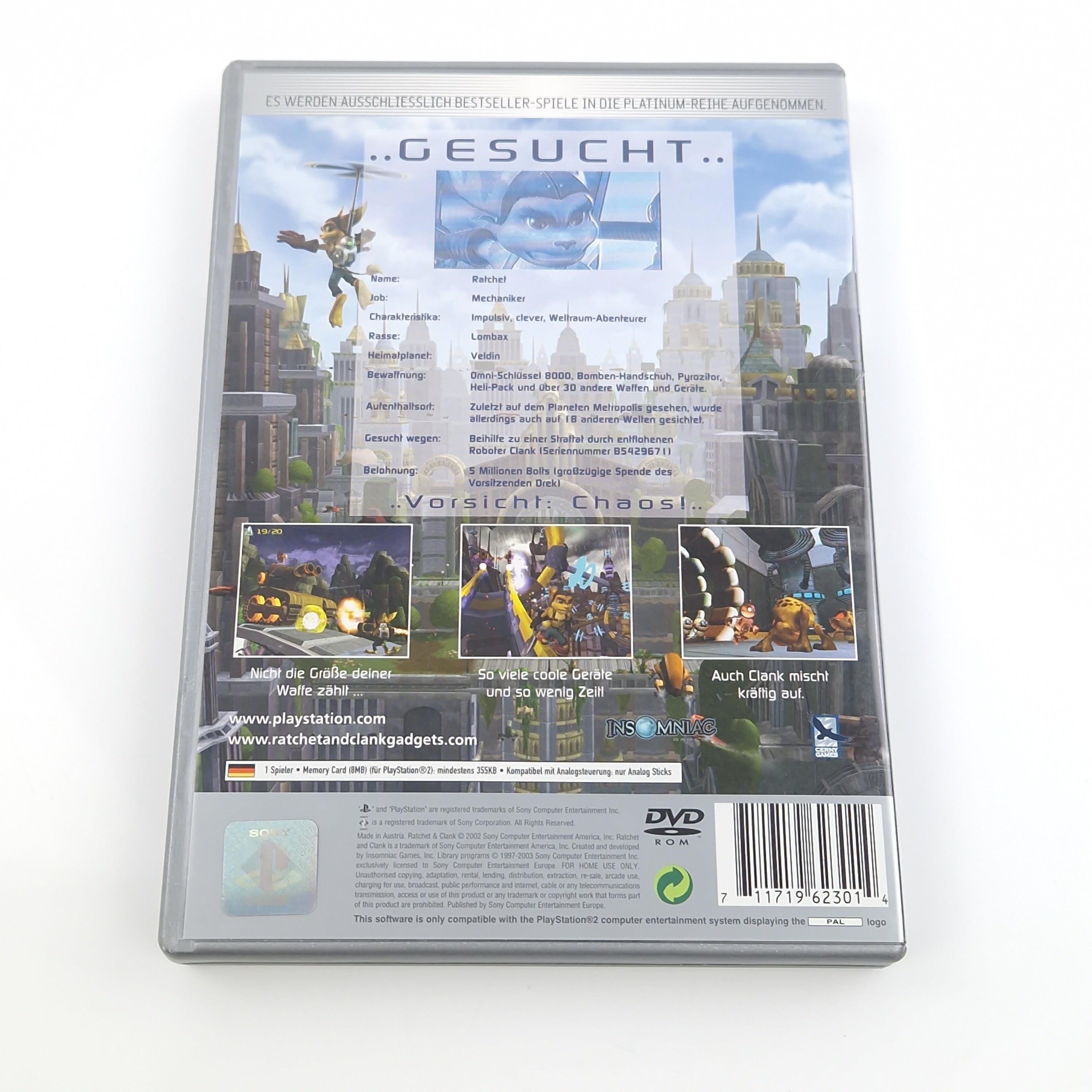 Playstation 2 Spiel – Ratchet & Clank (PS2 Platinum PAL)