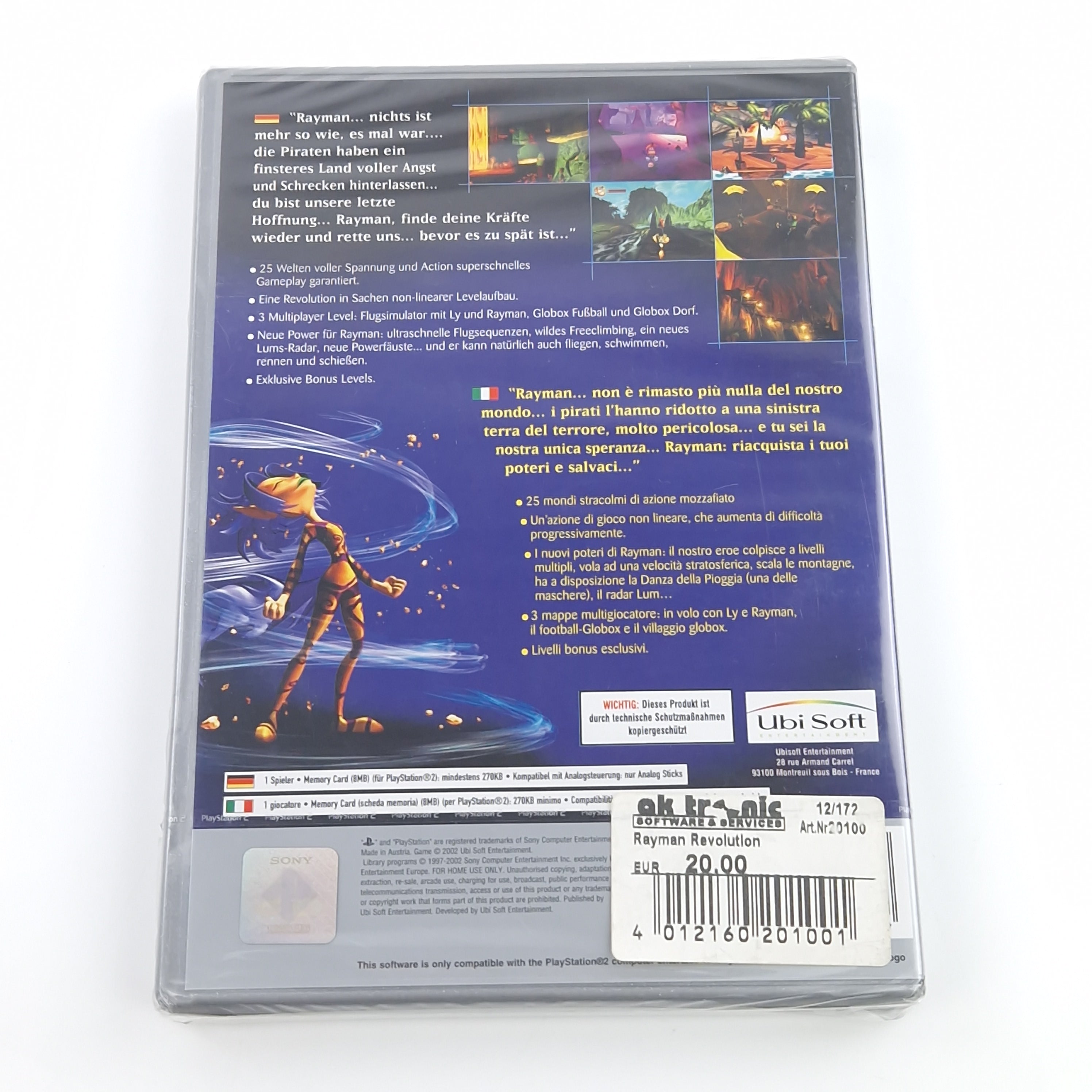 Playstation 2 Spiel – Rayman Revolution (Factory Sealed)