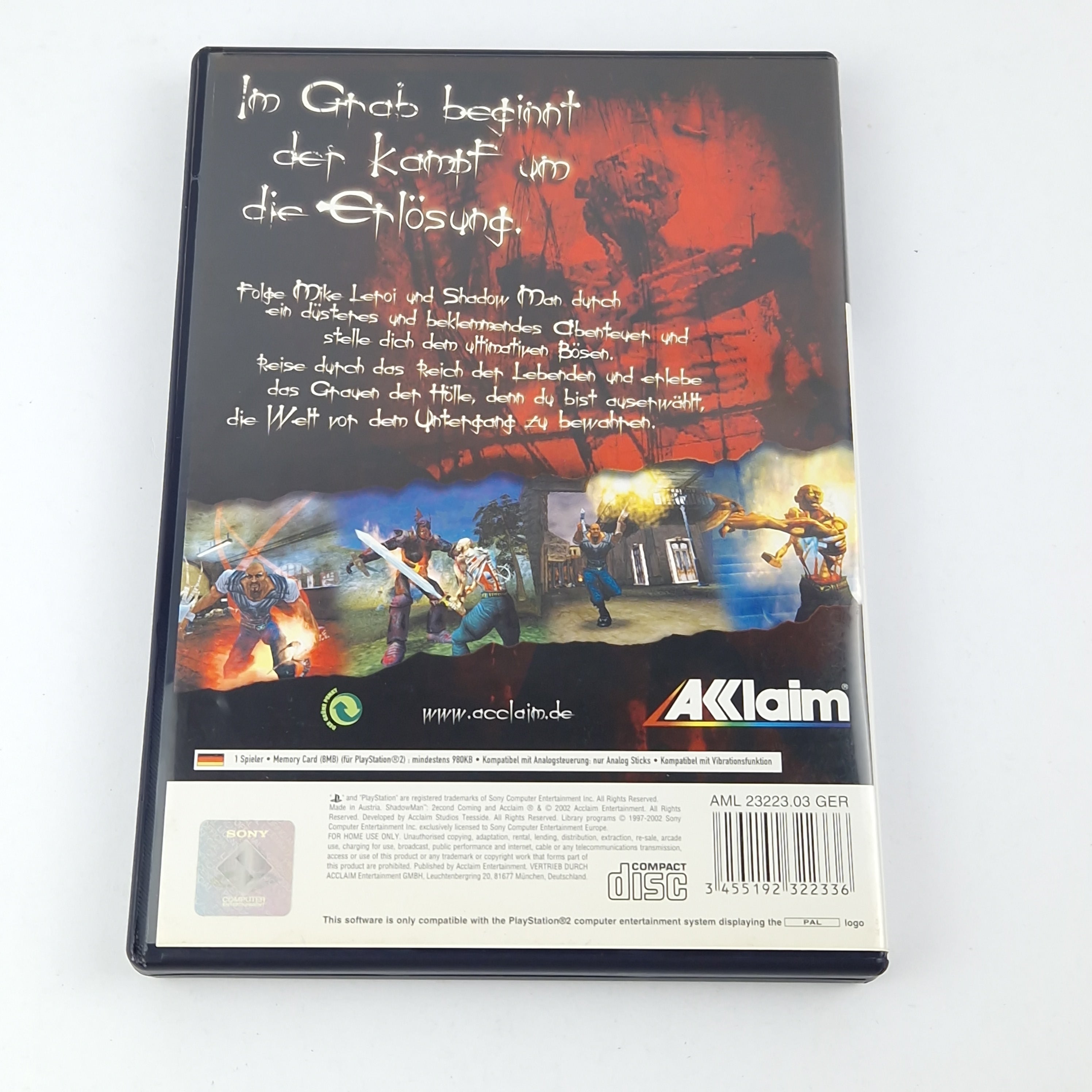 Playstation 2 Spiel – Shadow Man 2econd coming (OVP)