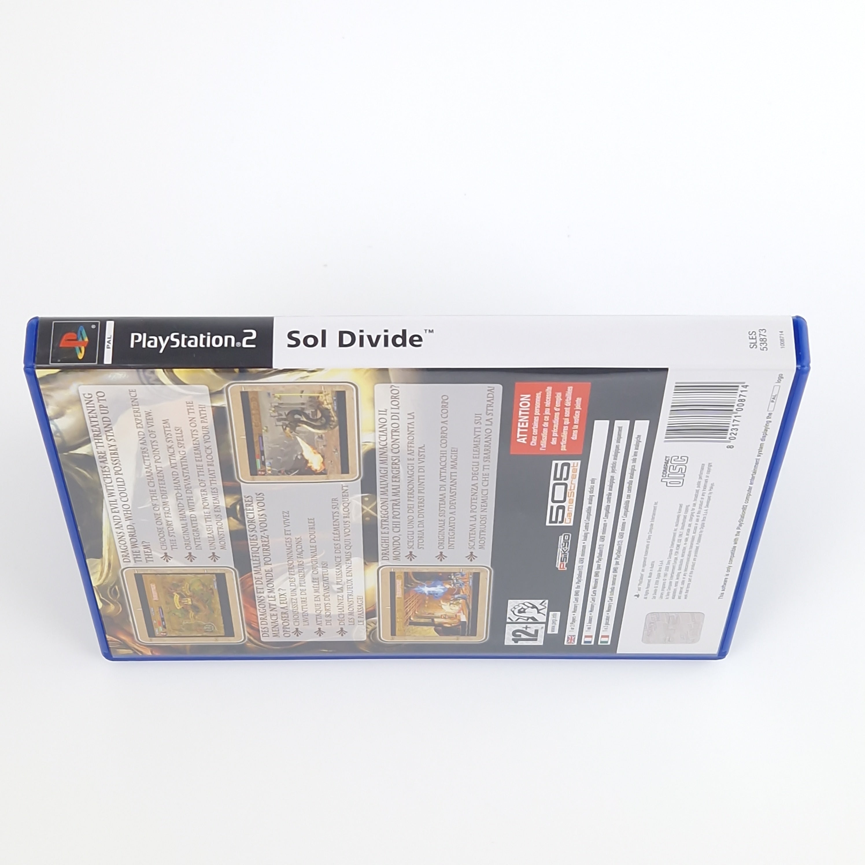 Playstation 2 Spiel – Sol Divide OVP PAL