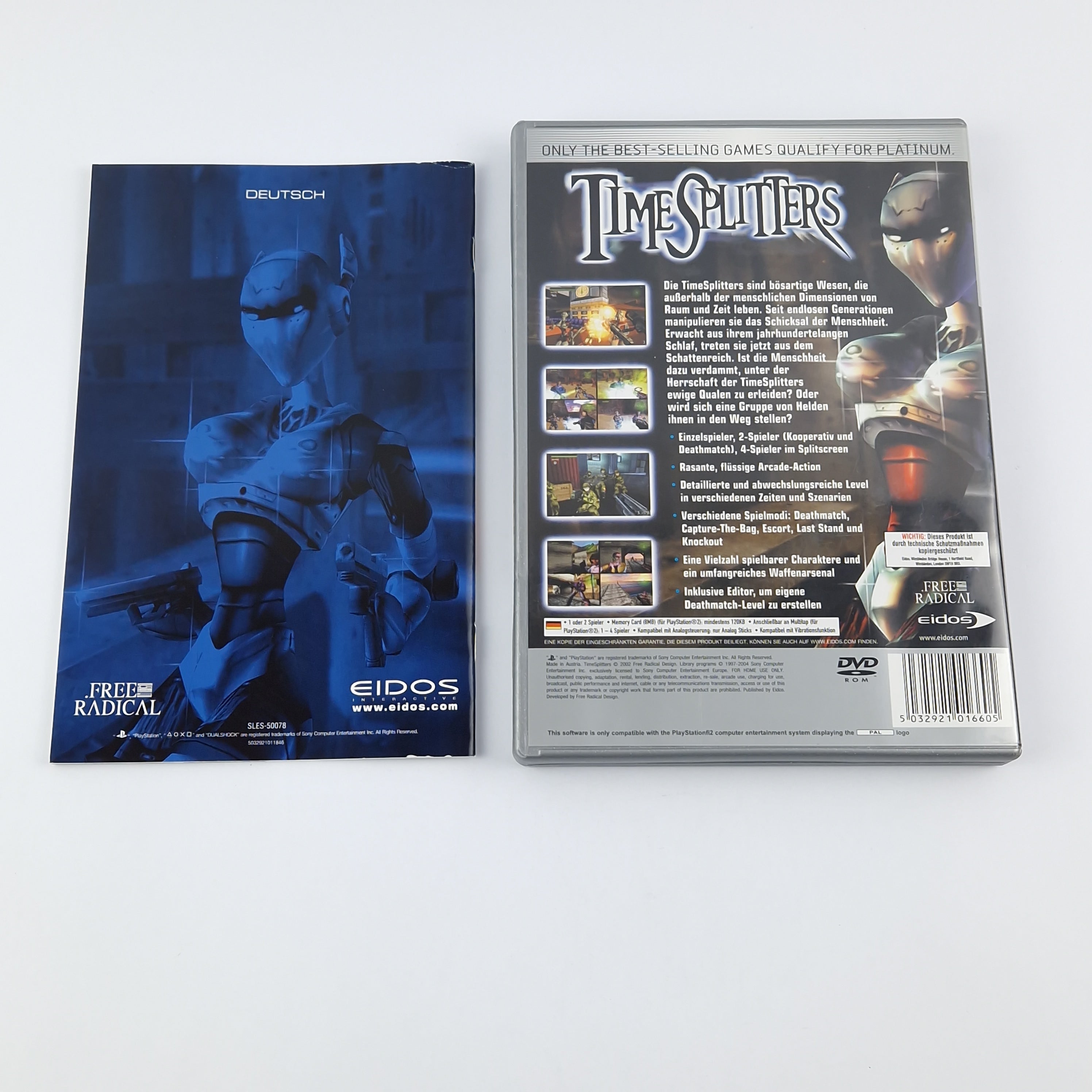 Playstation 2 Spiel – Time Splitters Platinum OVP USK18
