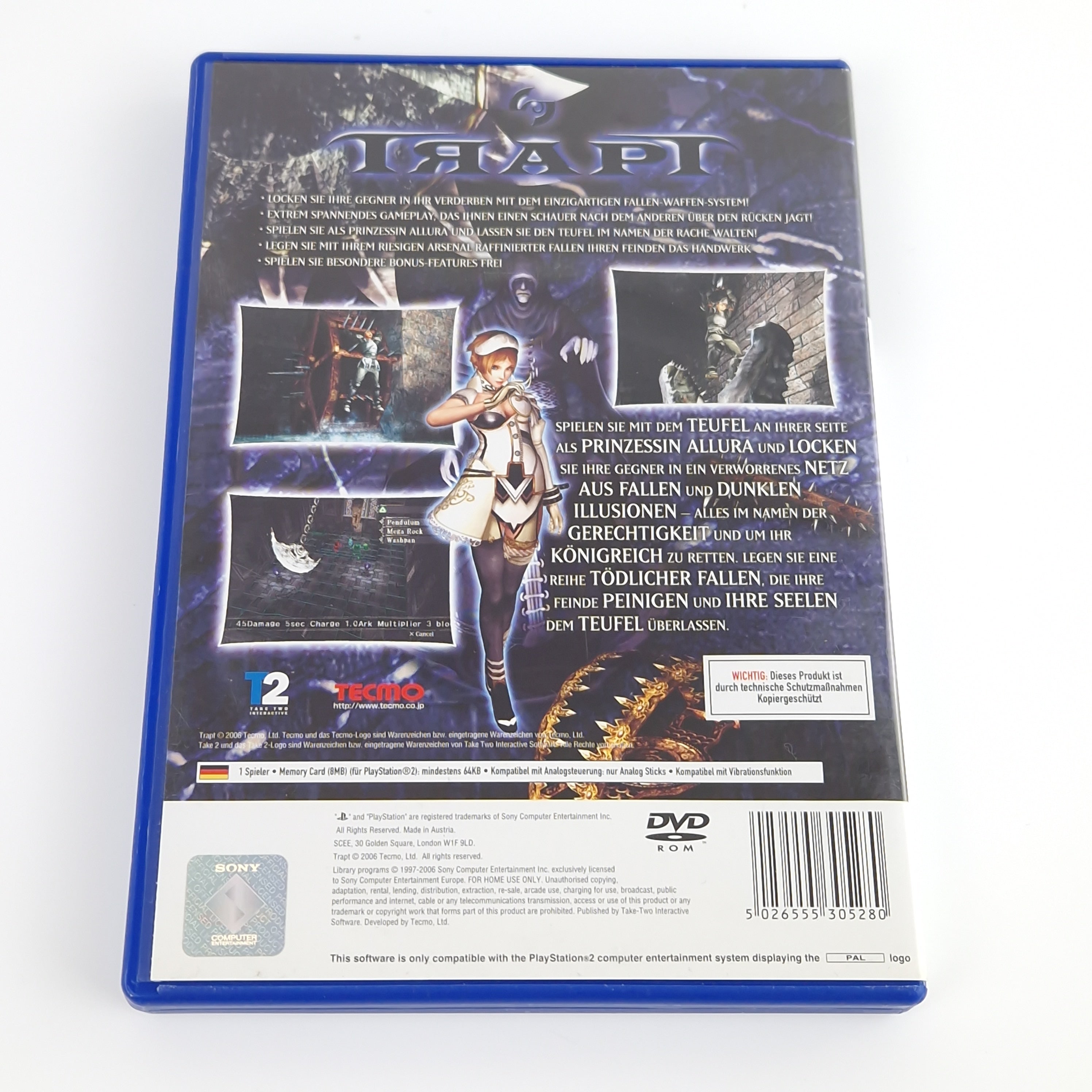 Playstation 2 Spiel – Trapt OVP Anleitung PAL