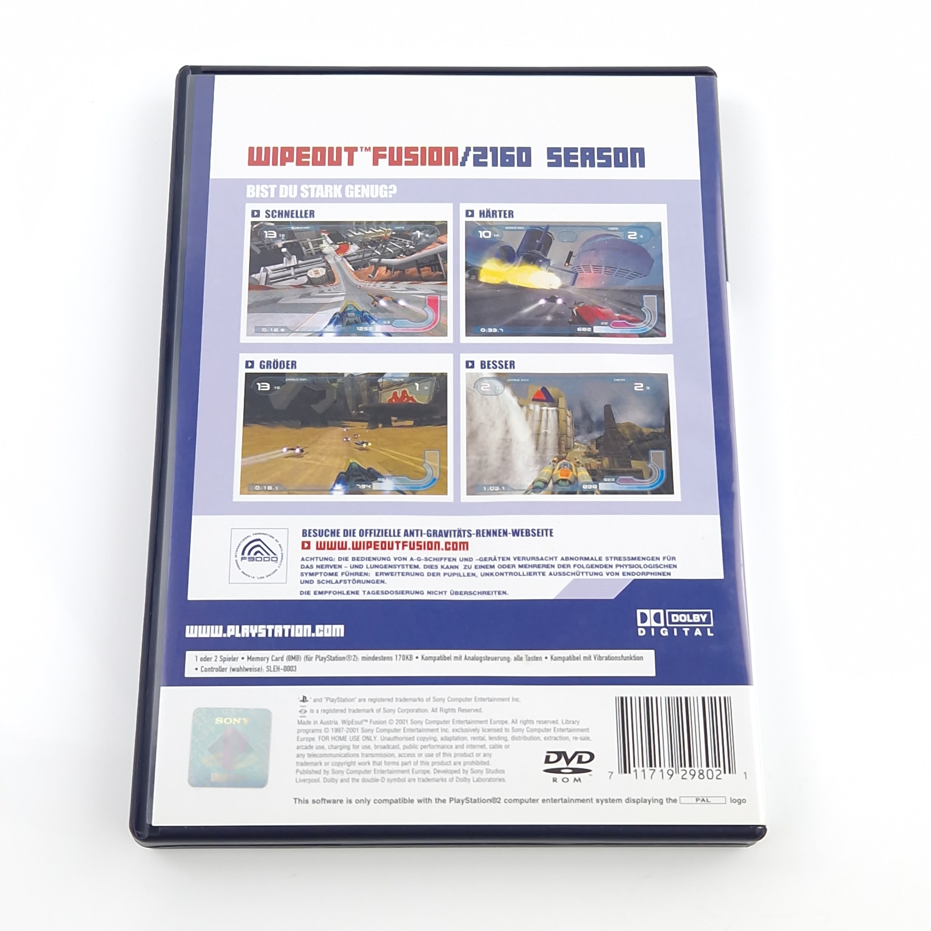 Playstation 2 Spiel – Wipeout Fusion (PS2 OVP PAL)