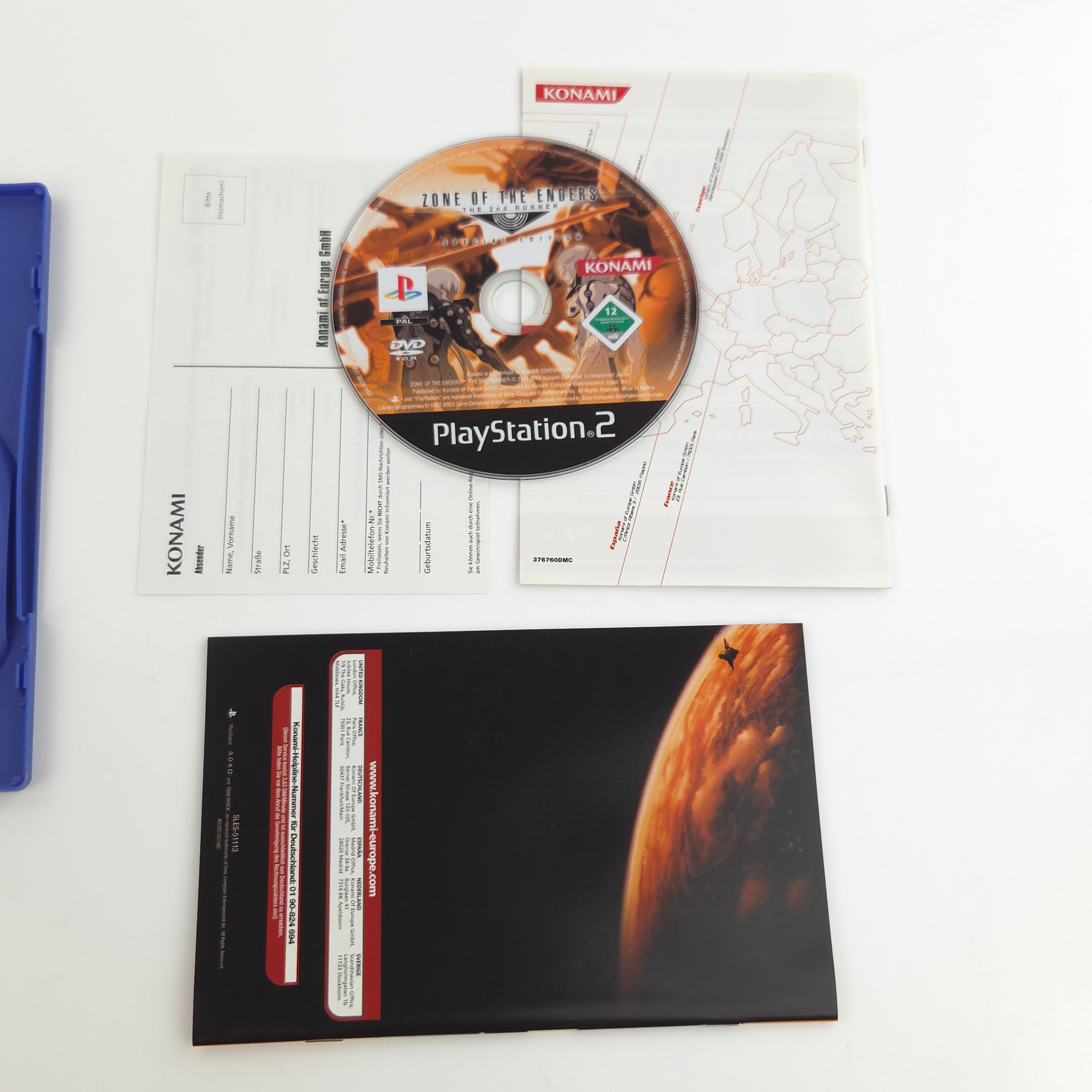 Playstation 2 Spiel – Zone of the Enders The 2nd Runner PS2 OVP