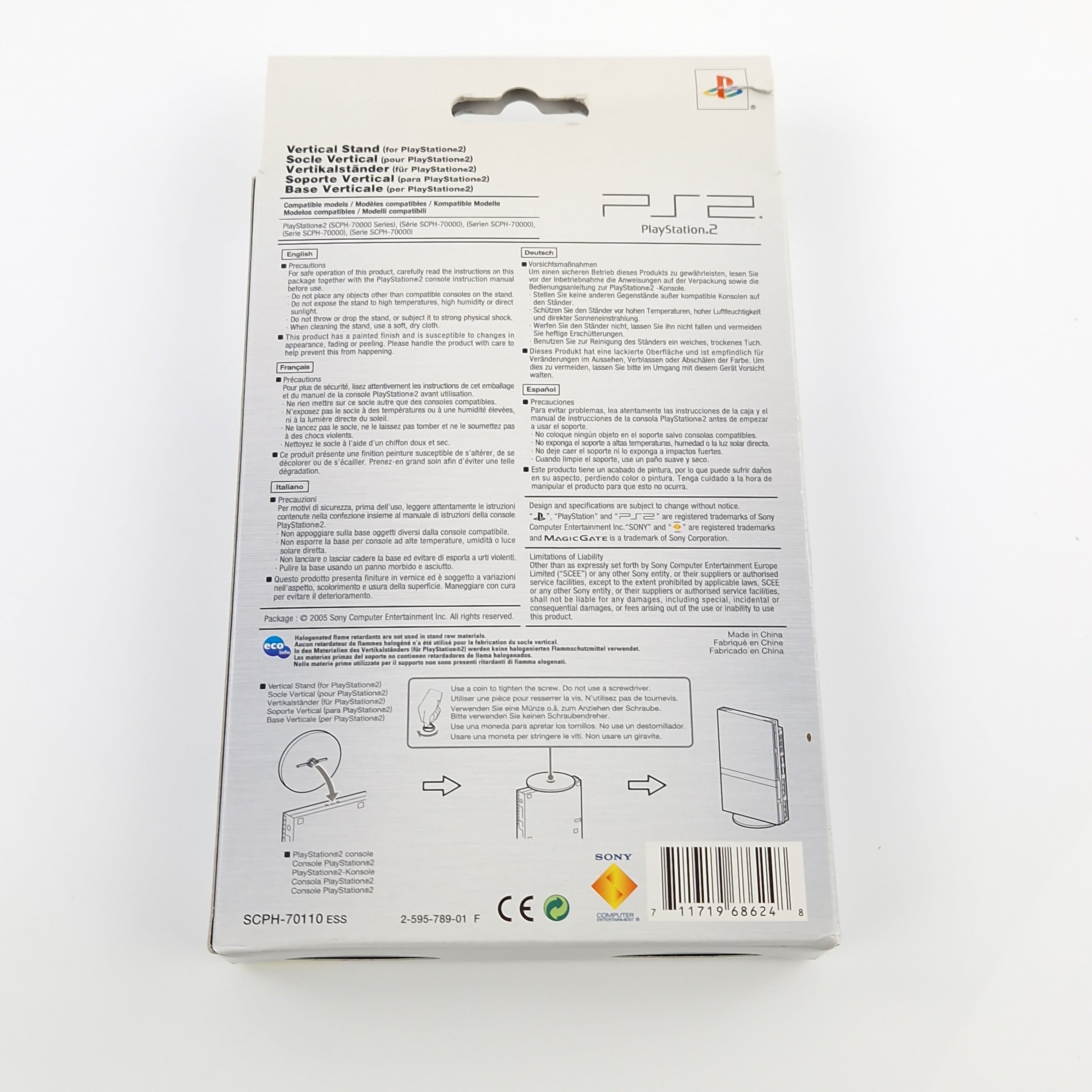 Playstation 2 Zubehör – Vertical Stand SCPH-70000 OVP