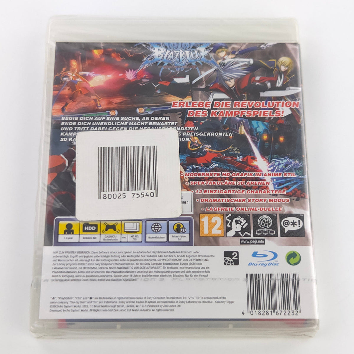 PlayStation 3 Spiel BlazBlue Calamity Trigger OVP Neu