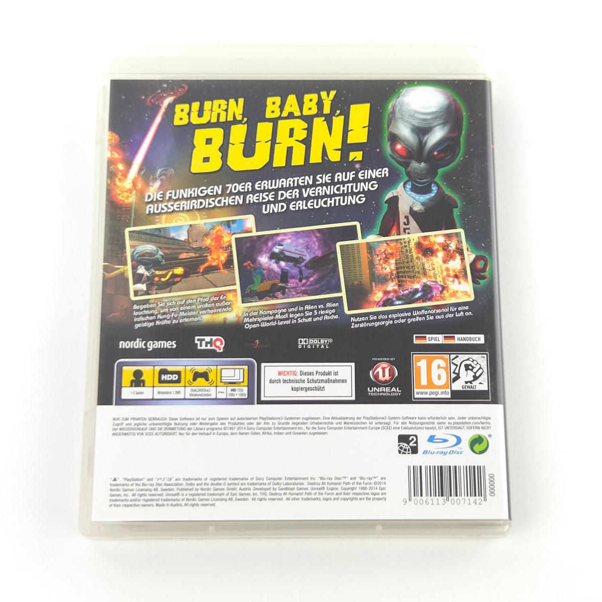 Playstation 3 Spiel Destroy All Humans Path of the Furon OVP