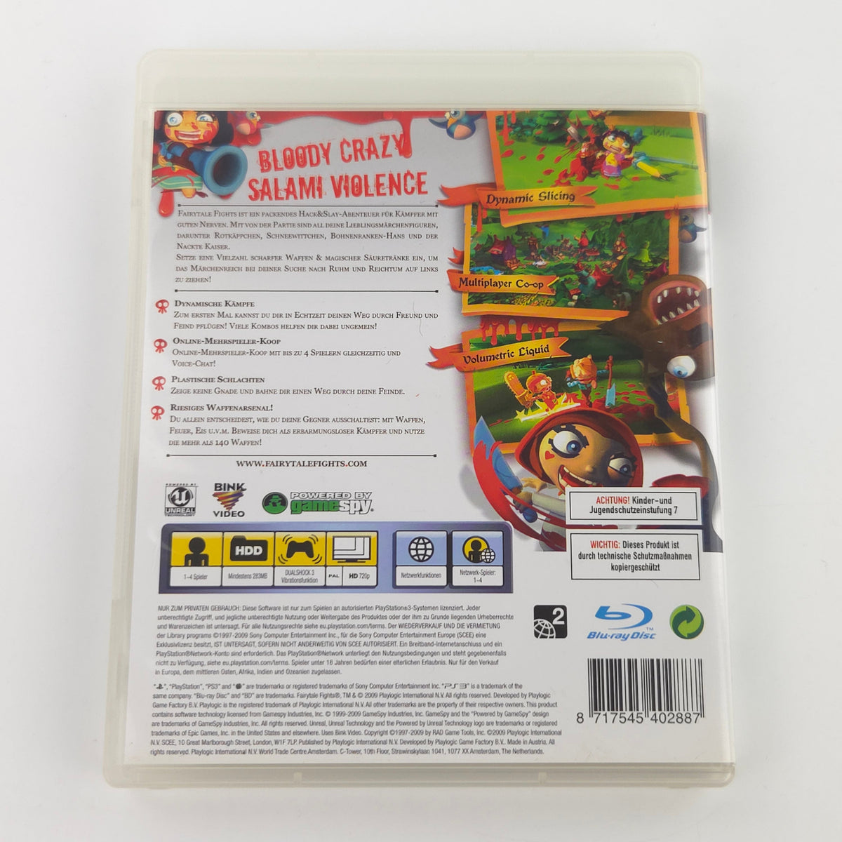 Playstation 3 Spiel Fairytale Fights USK 18 OVP