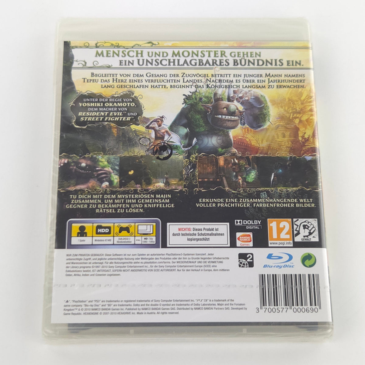 Playstation 3 Spiel Majin and the Forsaken Kingdom Neu OVP