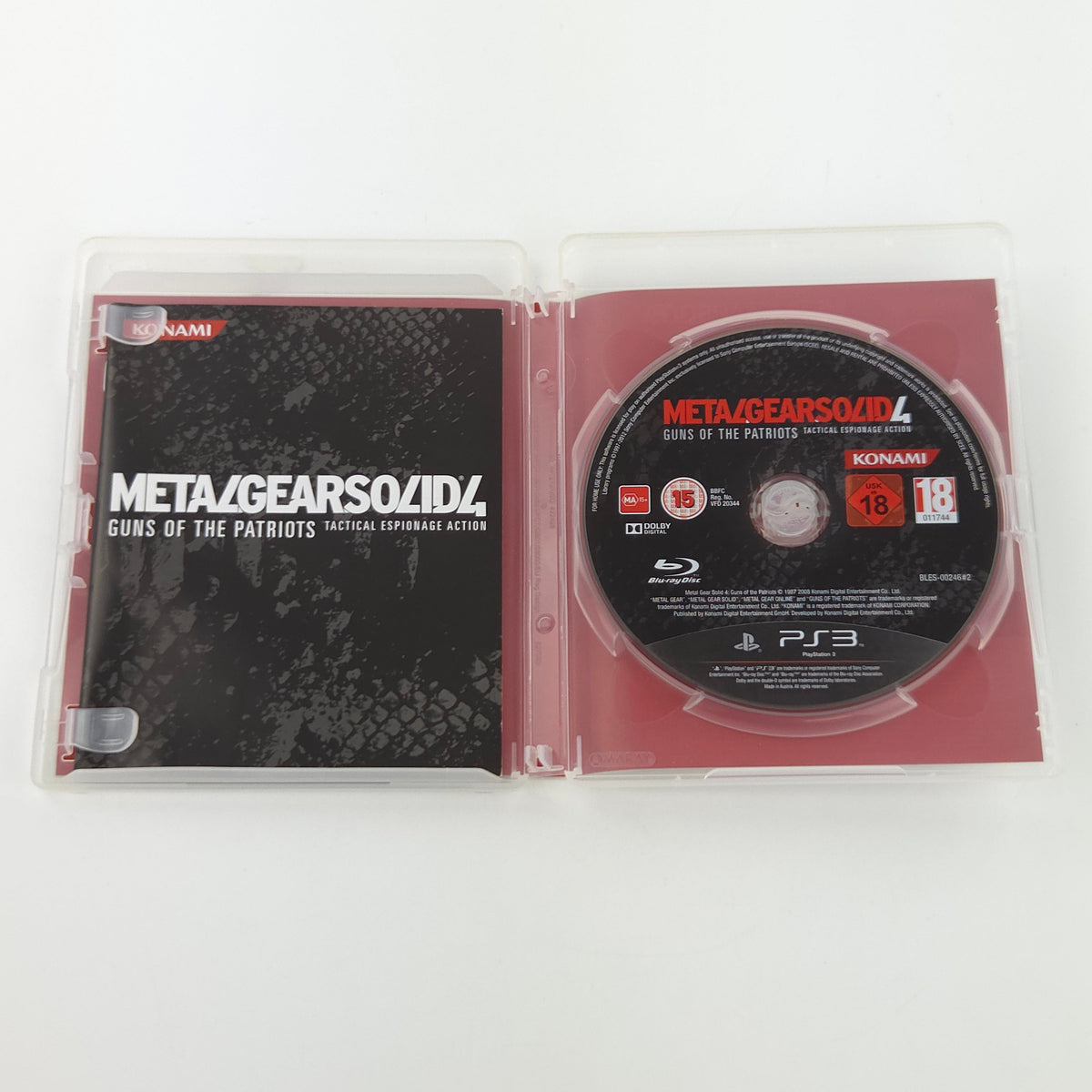 PlayStation 3 Spiel Metal Gear Solid 4 USK 18 OVP
