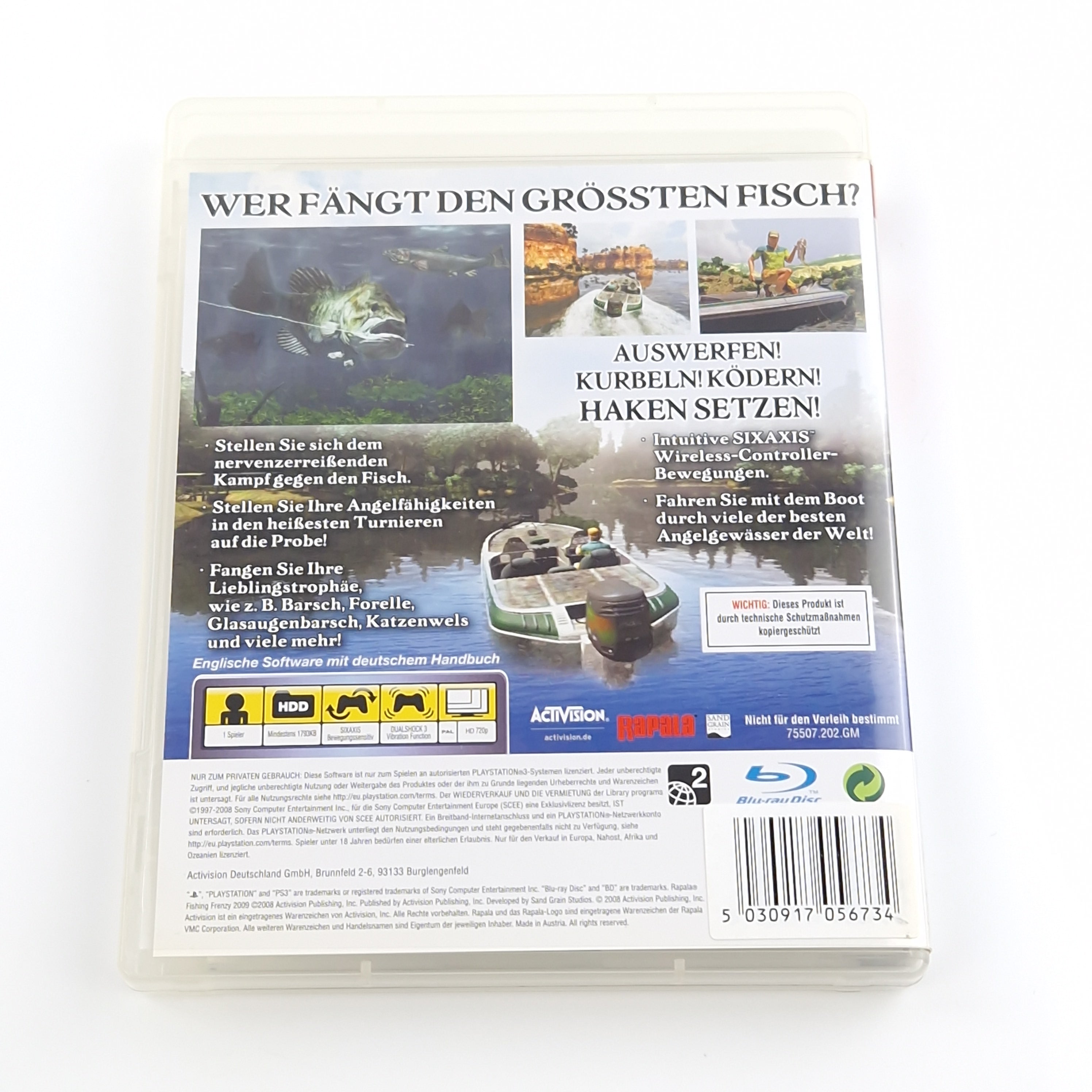 PlayStation 3 Spiel – Rapala Fishing Frenzy 2009 PAL OVP