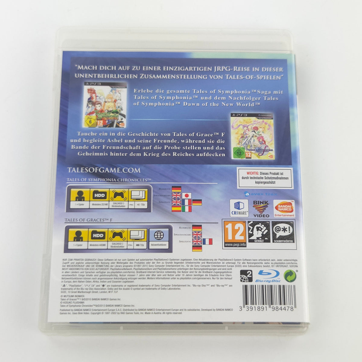 Playstation 3 Spiel Tales of Graces Symphonia OVP