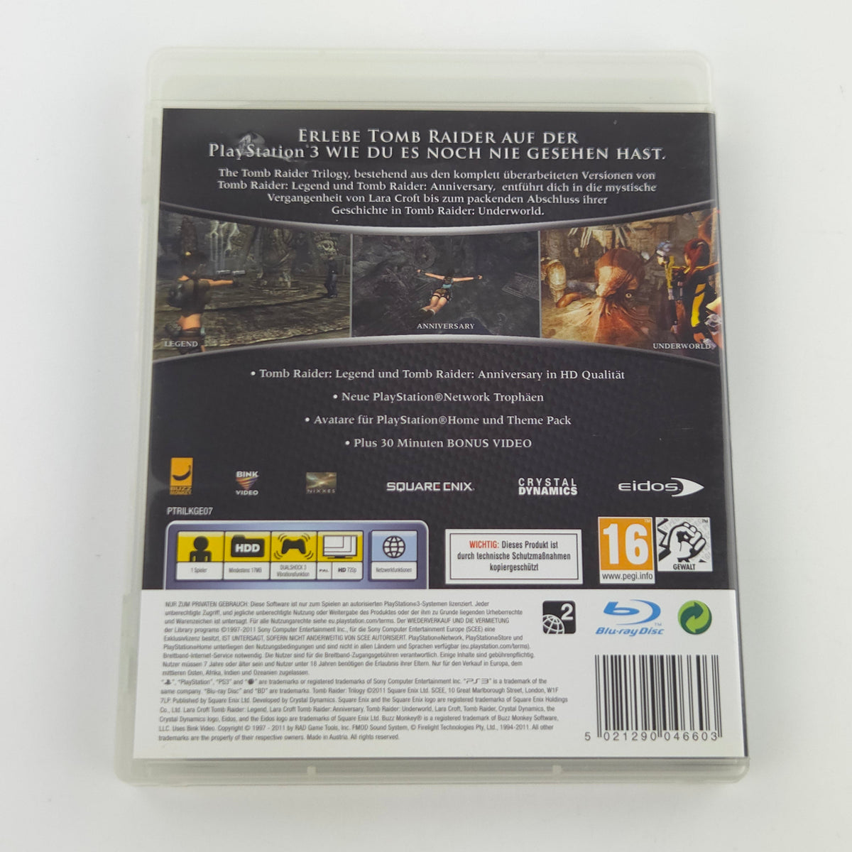 PlayStation 3 Spiel The Tomb Raider Trilogy OVP