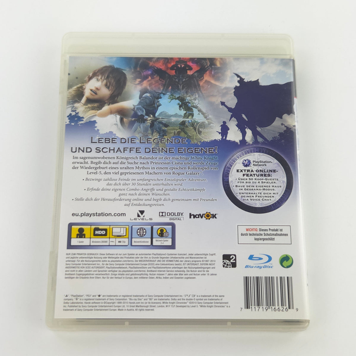 PlayStation 3 Spiel White Knight Chronicles OVP
