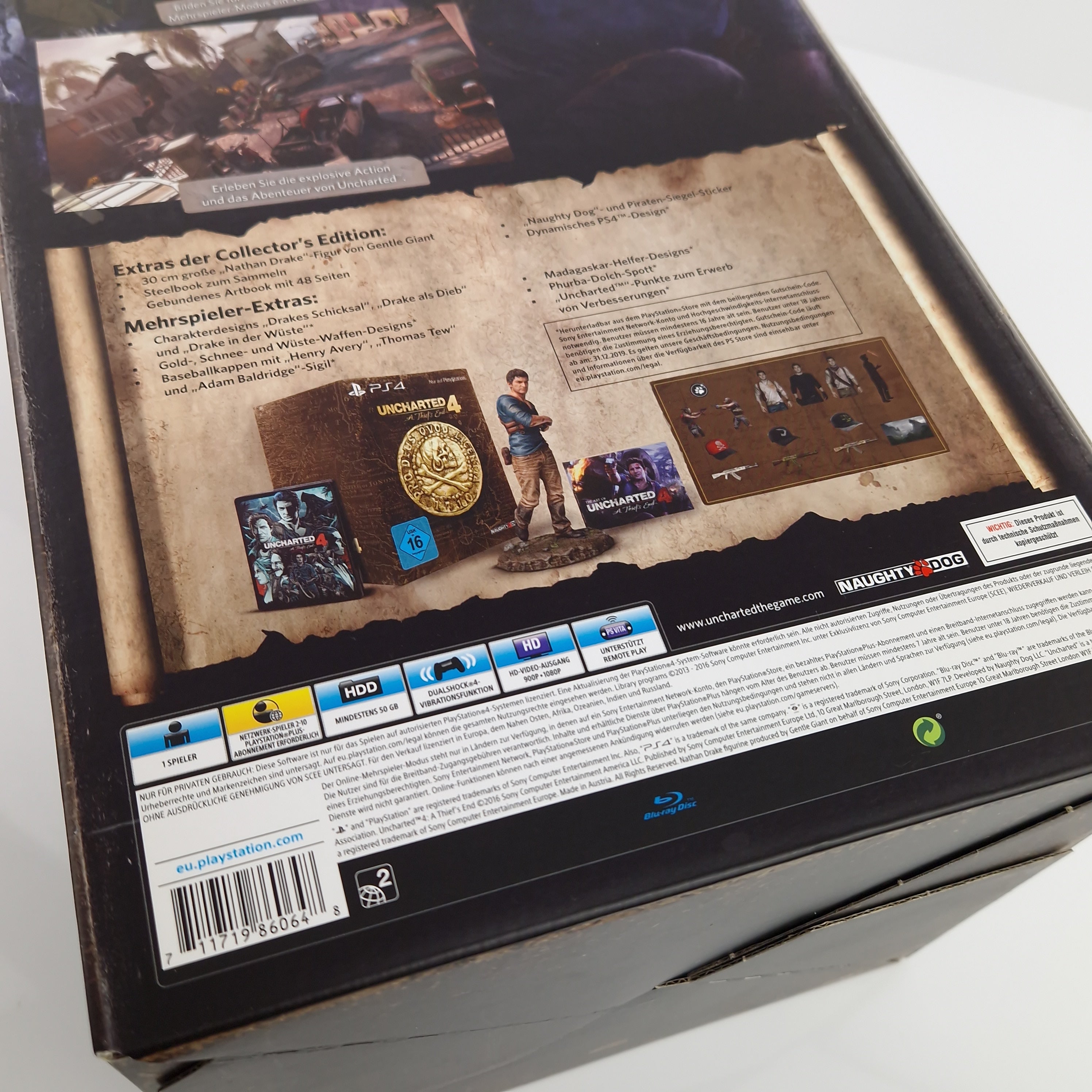 Playstation 4 Spiel – Uncharted 4 Thiefs End Collectors NEU