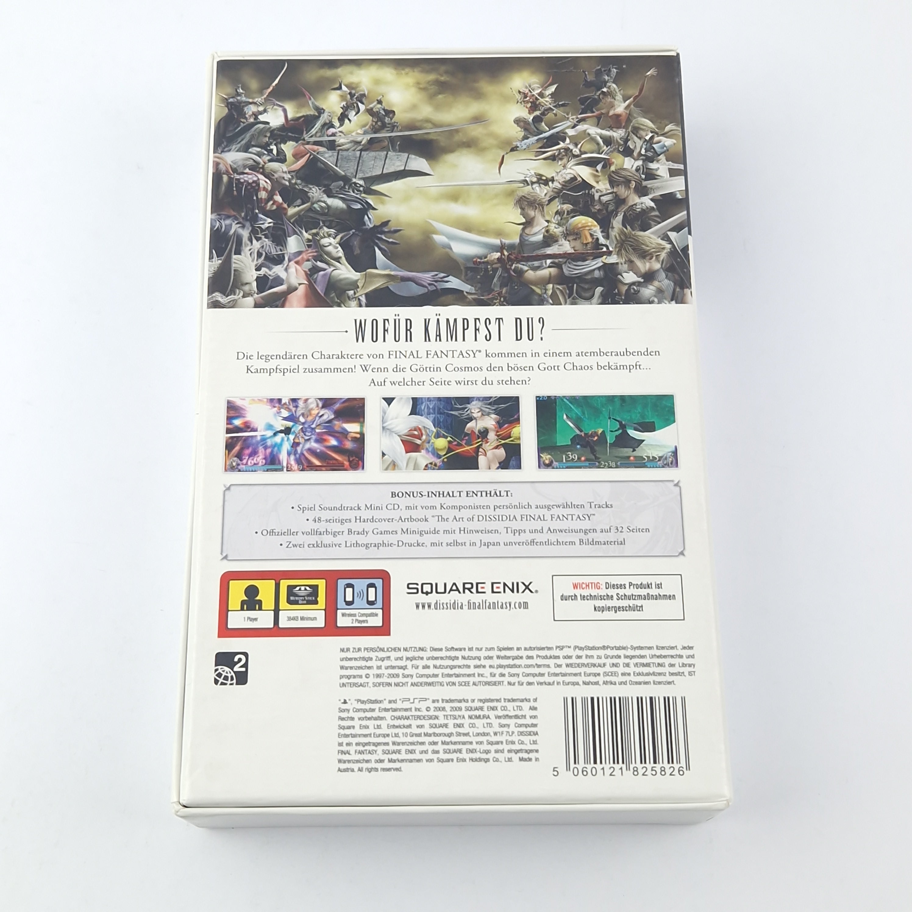 Playstation Portable Spiel – Dissidia Final Fantasy + Guide PSP