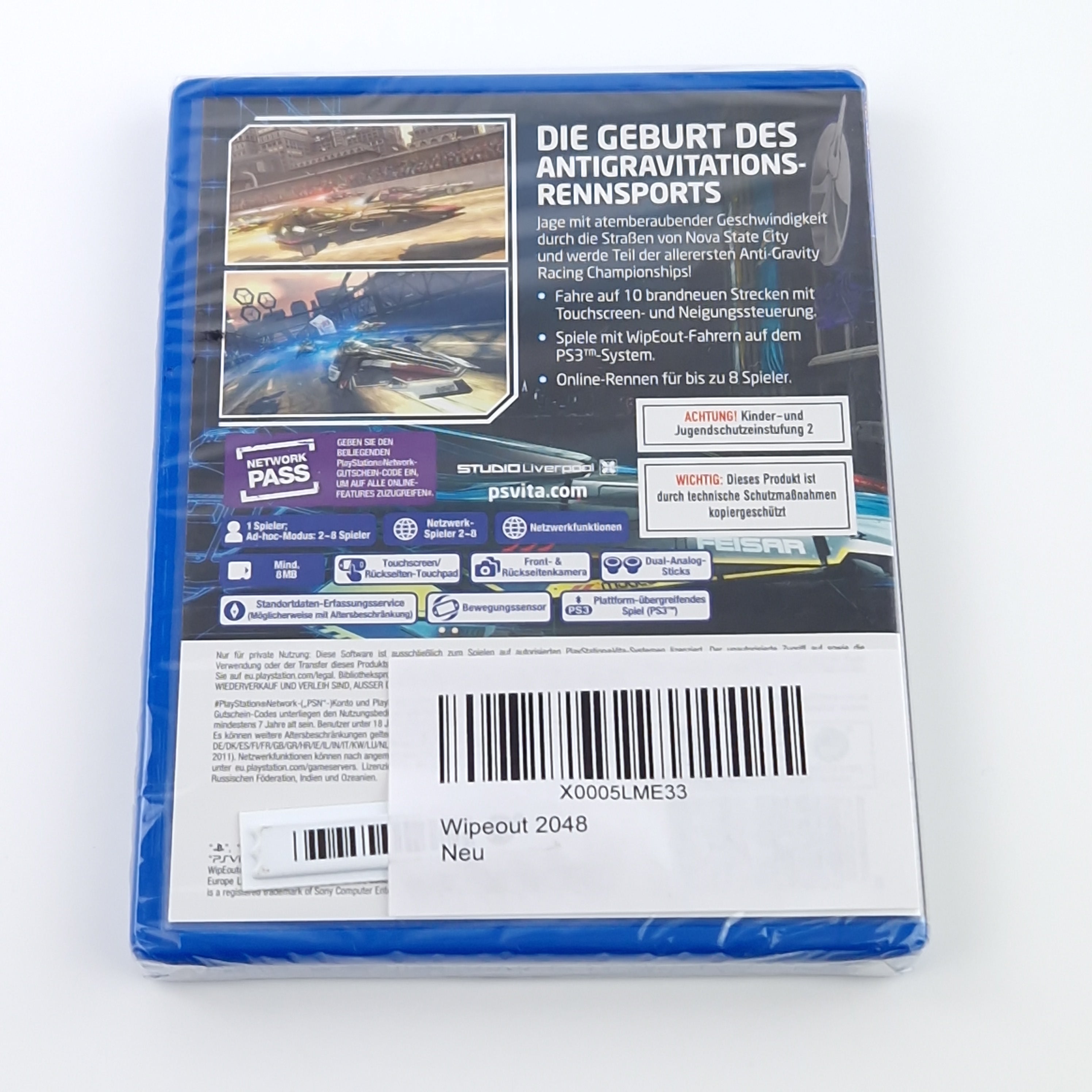 Playstation Vita Spiel – Wipeout 2048 PAL Neu Sealed