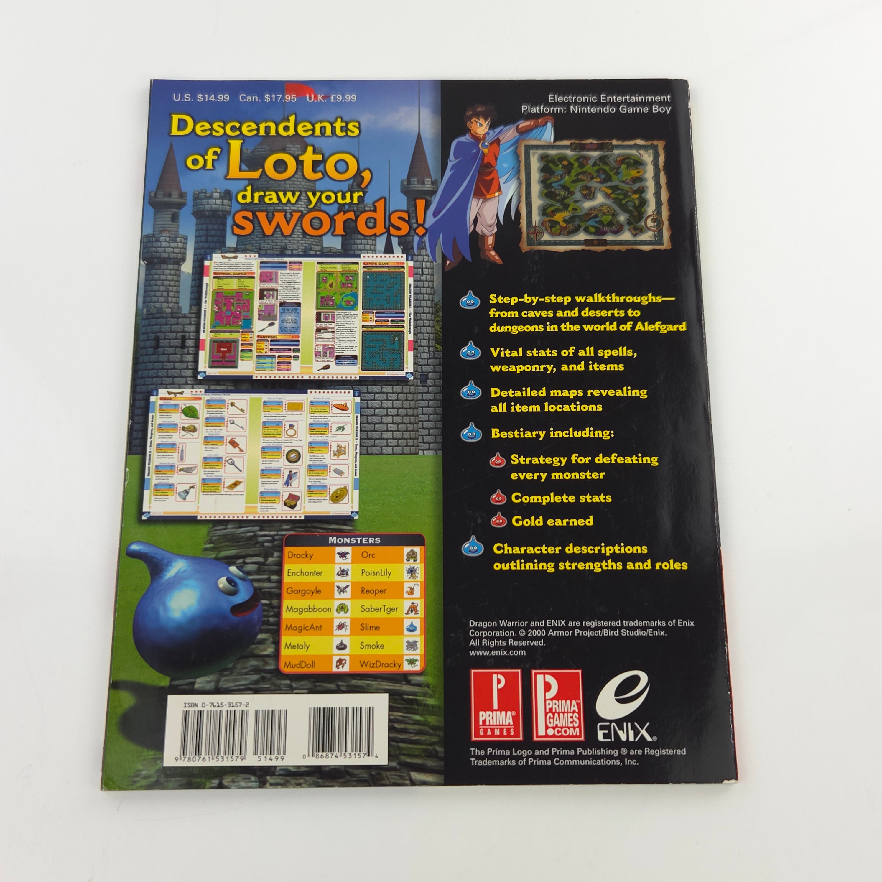 Nintendo Gameboy Color Buch – Dragon Warrior I II Guide