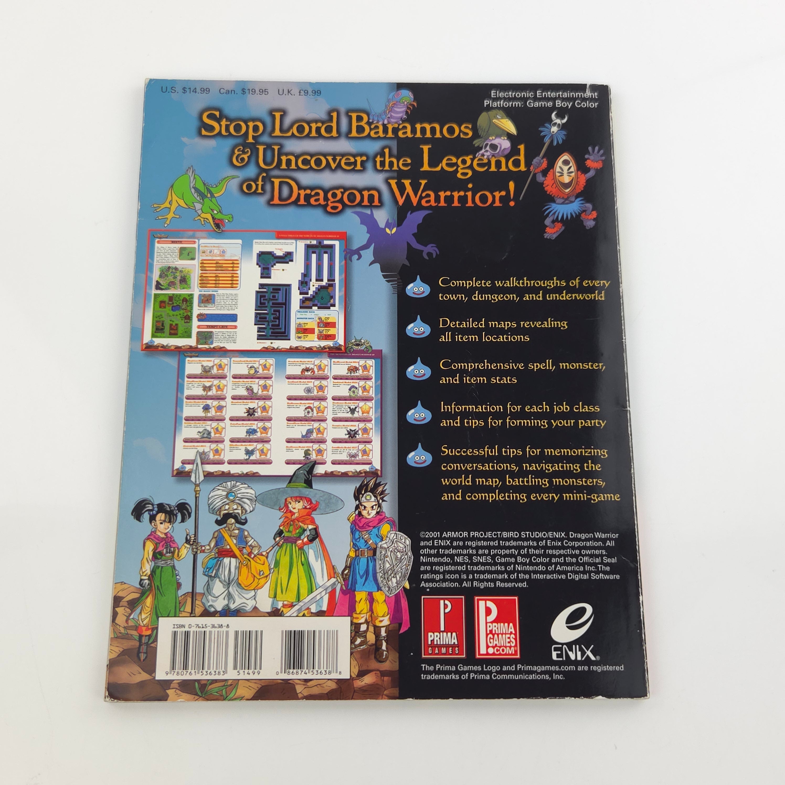 Gameboy Color Spiel – Dragon Warrior III Strategy Guide