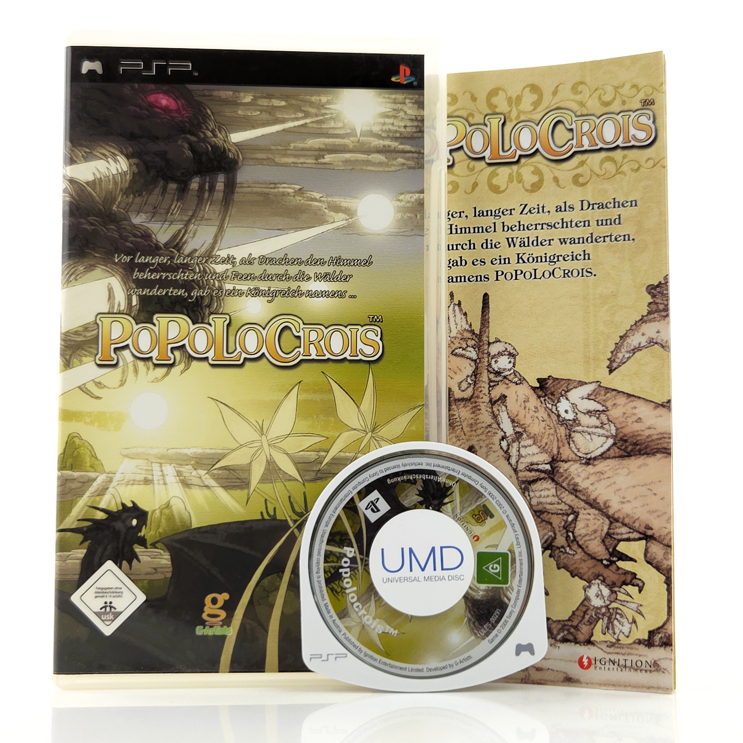 Playstation Portable Spiel – Popolocrois OVP PAL