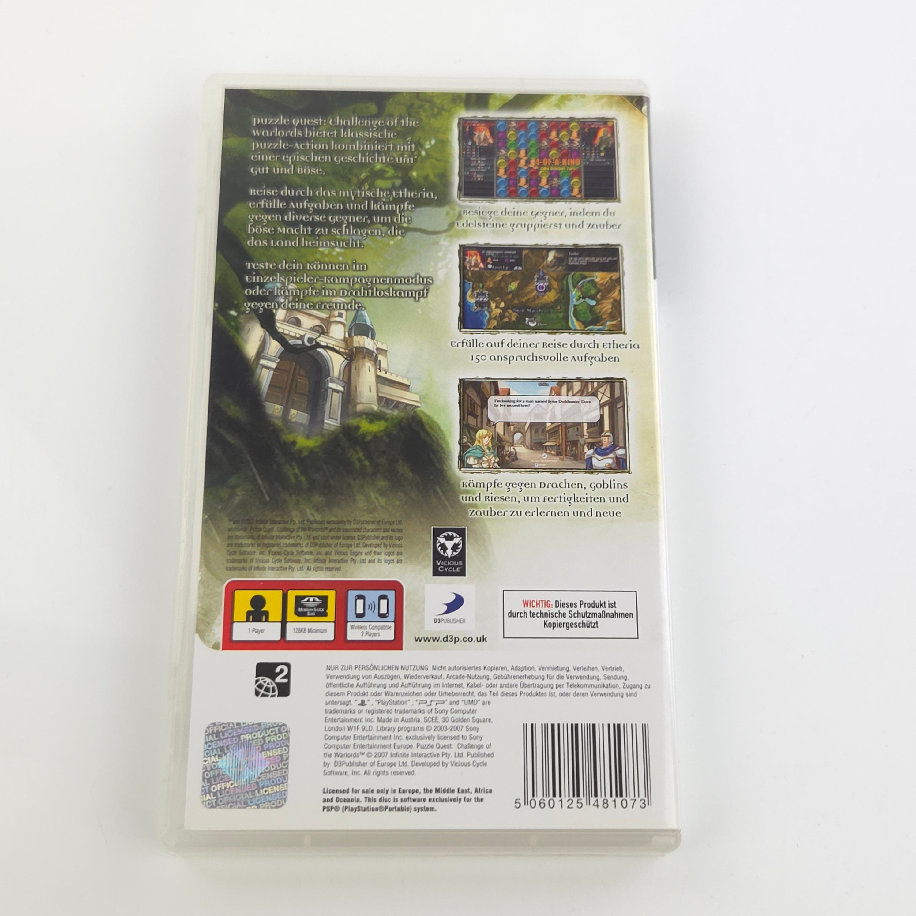 Playstation Portable Spiel – Puzzle Quest (OVP PAL)