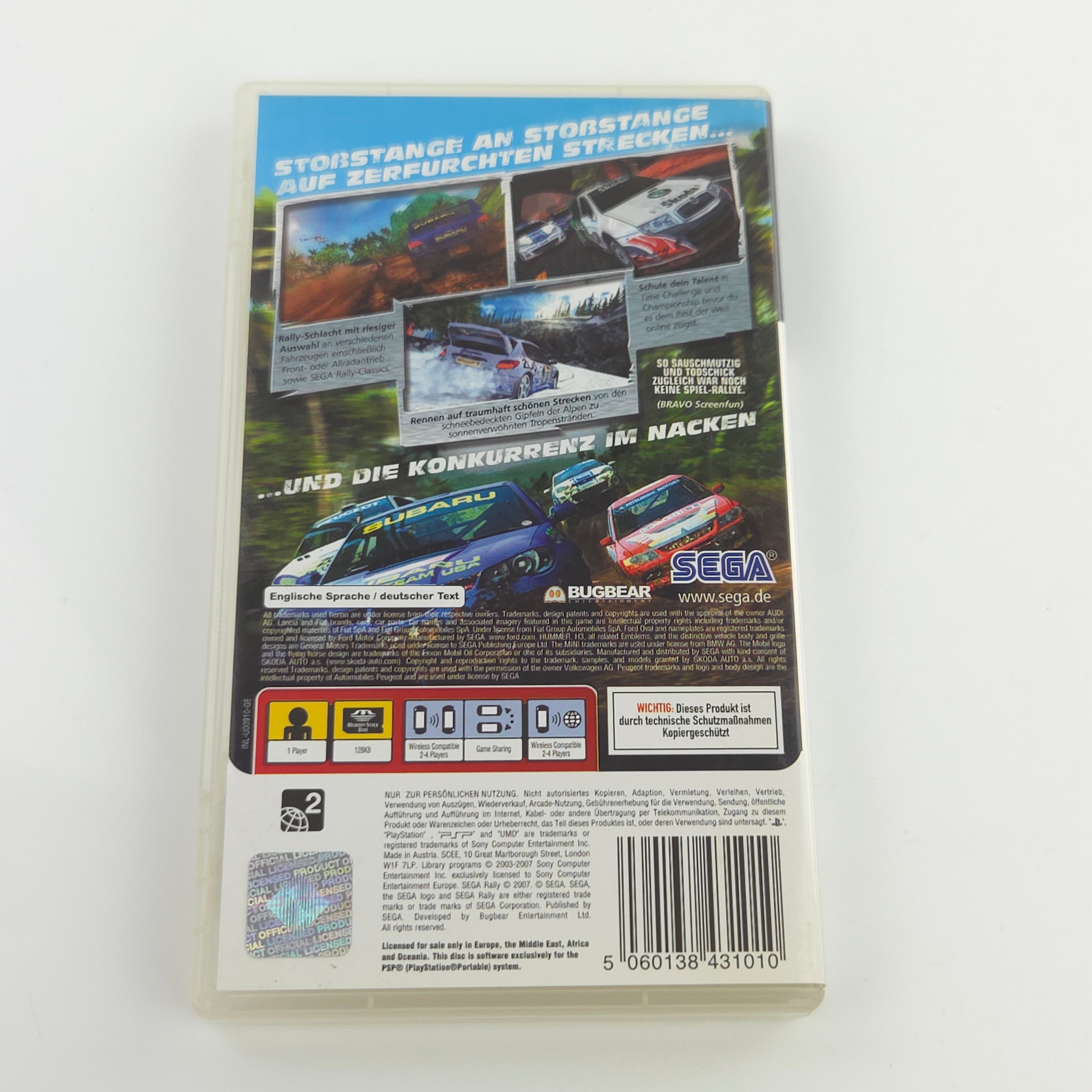 Sony Playstation Portable Spiel – Sega Rally (OVP PAL)