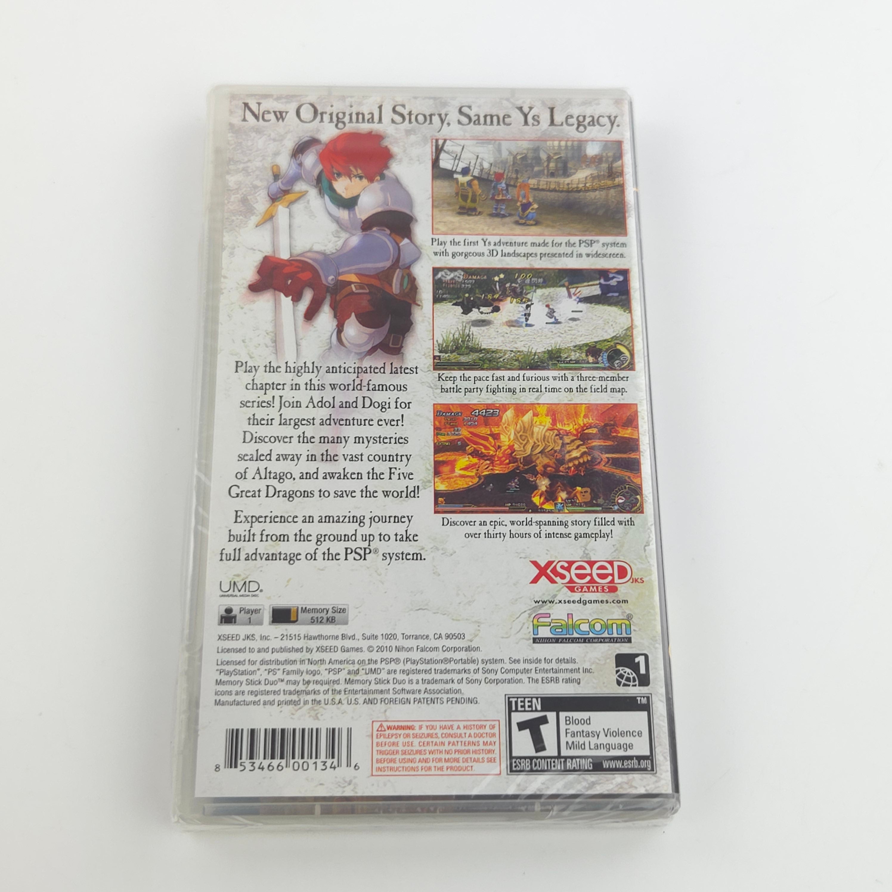 Playstation Portable Spiel – YS Seven Premium Edition (PAL)