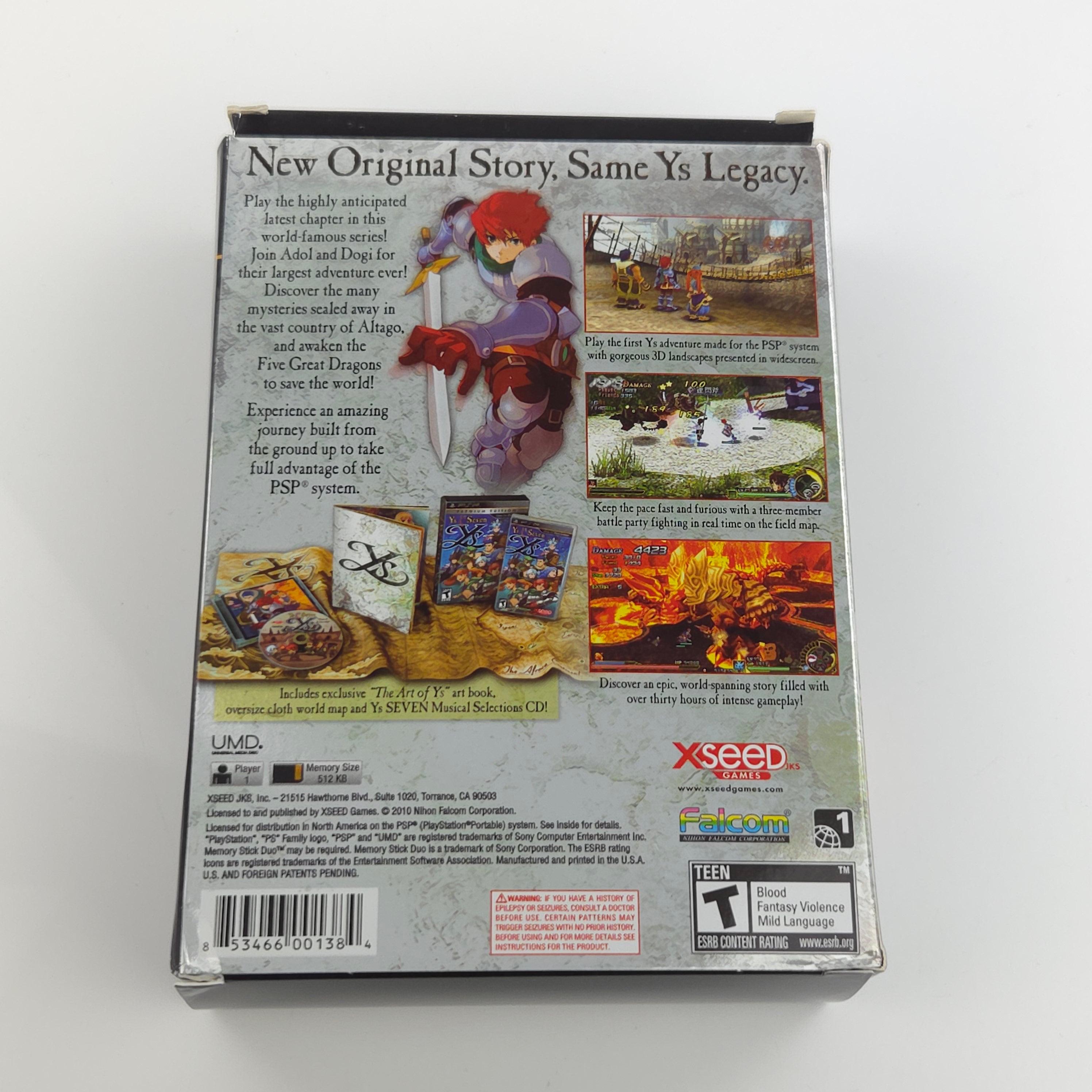 Playstation Portable Spiel – YS Seven Premium Edition (PAL)