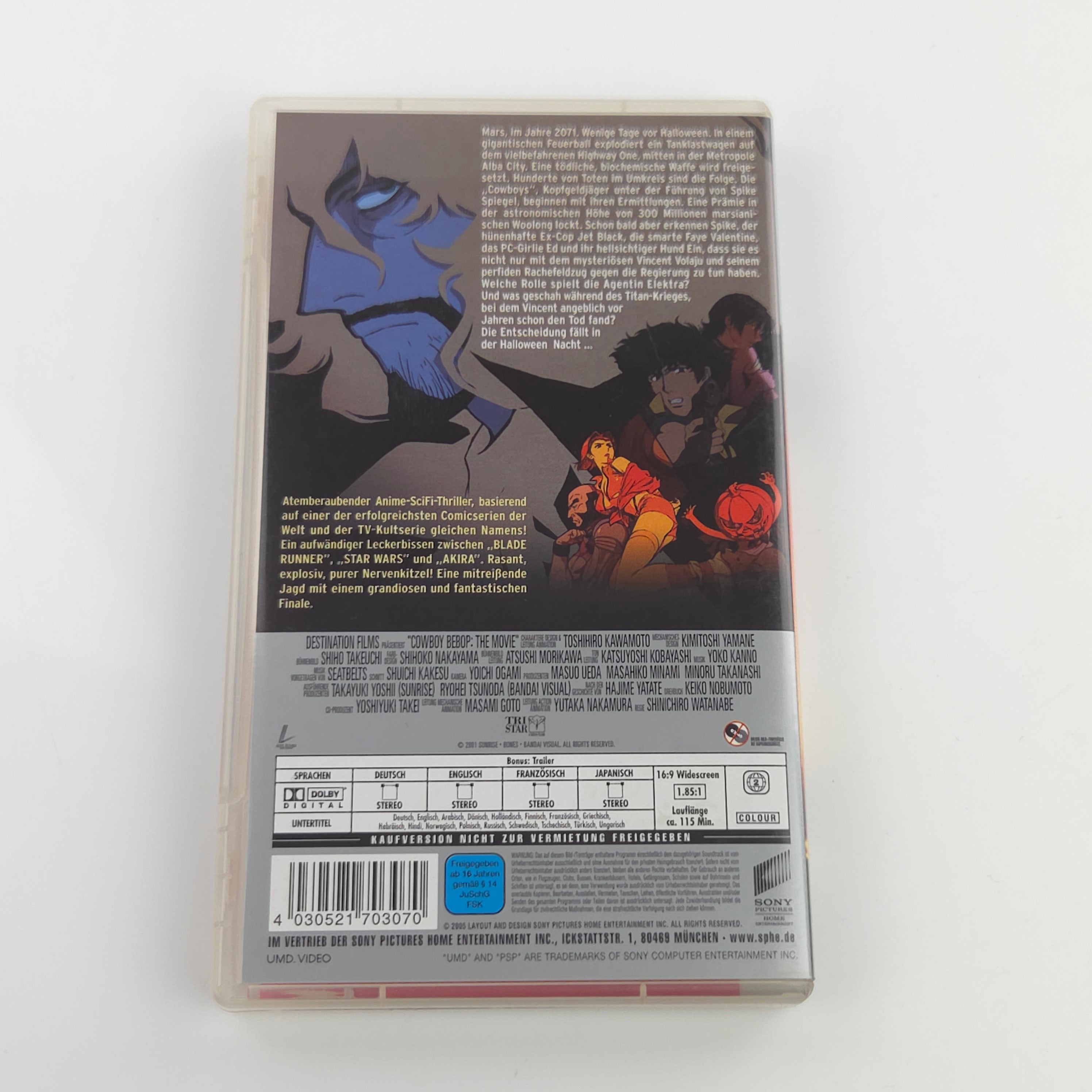 Playstation Portable UMD Video Cowboy Bebop Der Film OVP