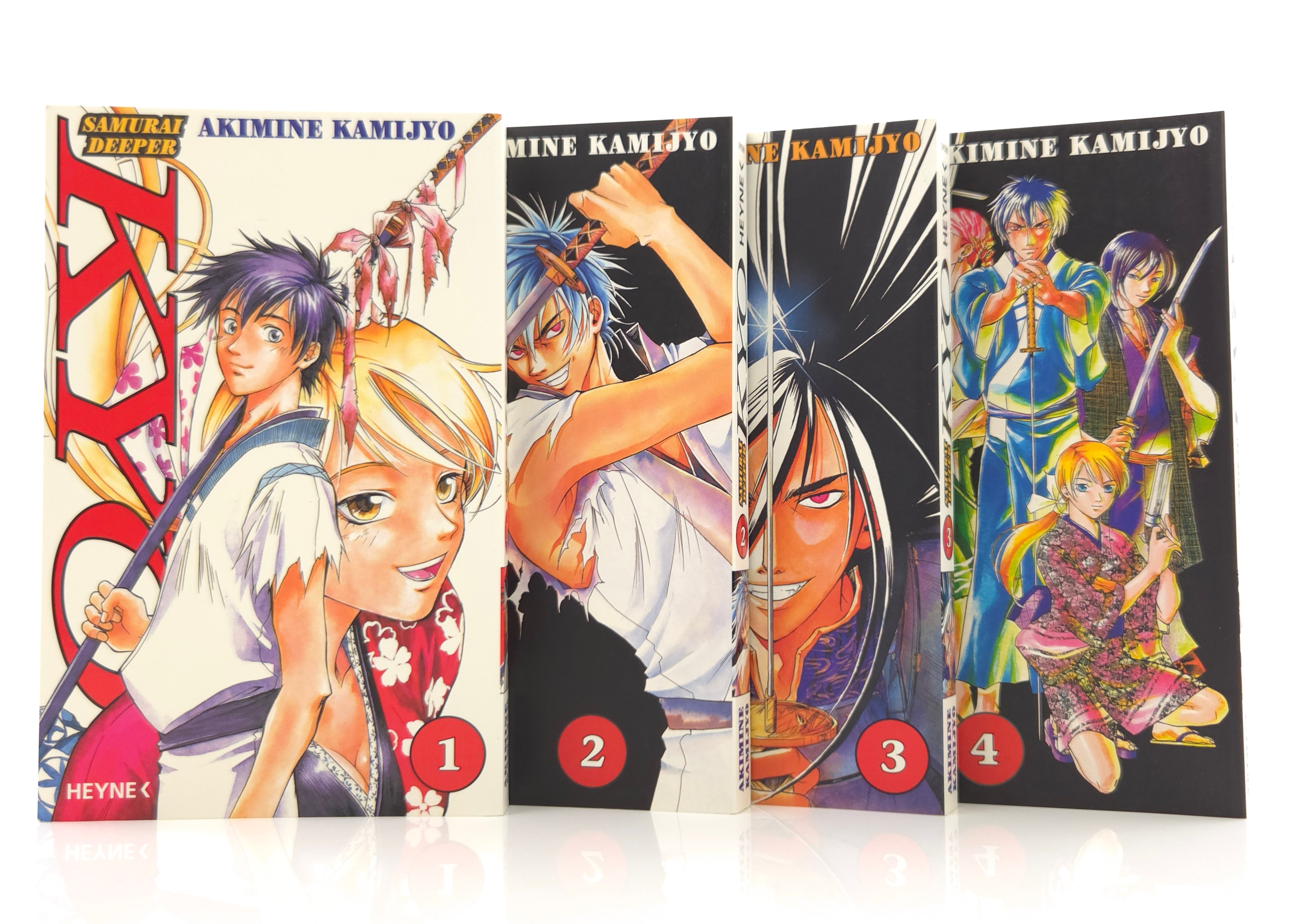 Samurai Deeper Manga Band 1-4 Comics Heyne sehr gut