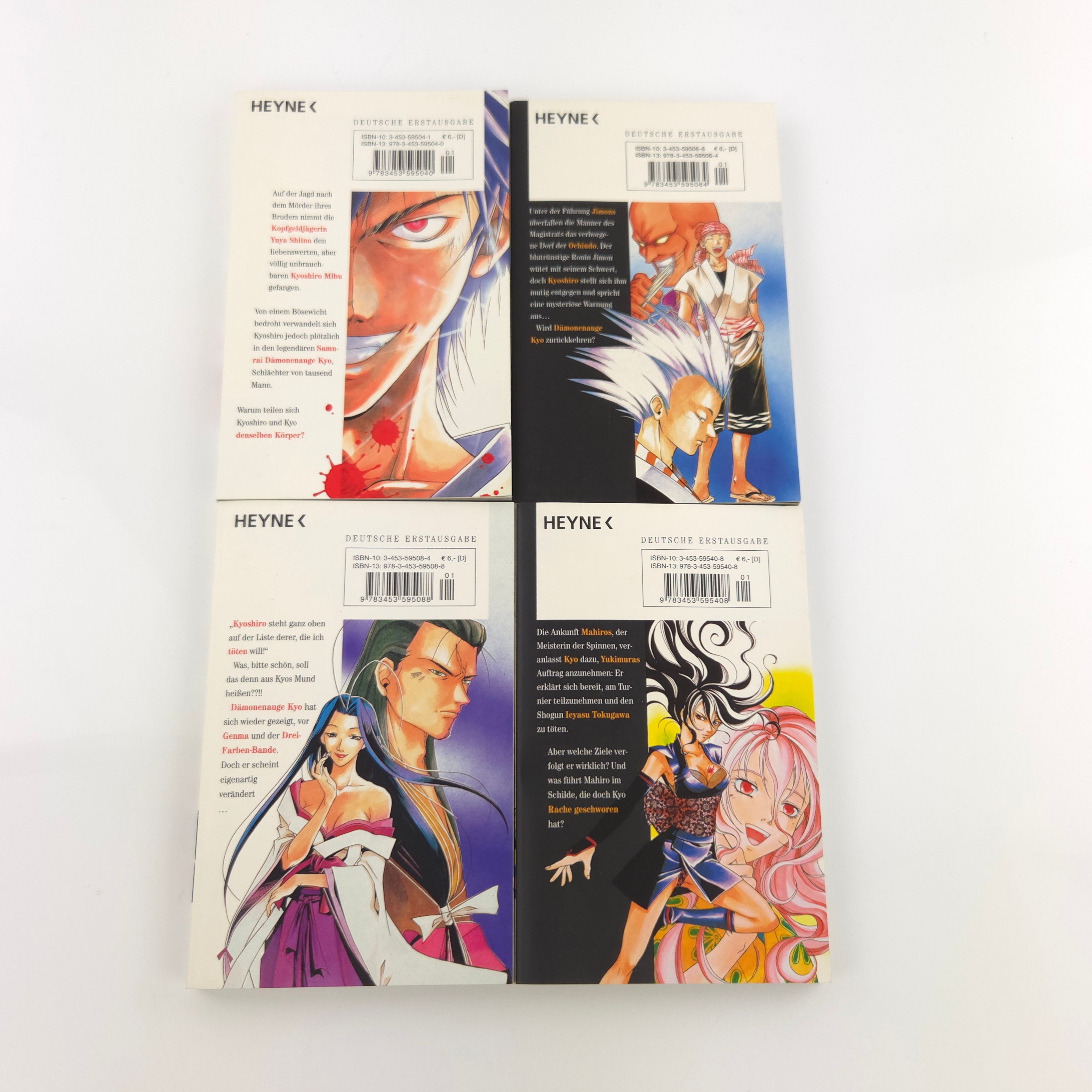 Samurai Deeper Manga Band 1-4 Comics Heyne sehr gut