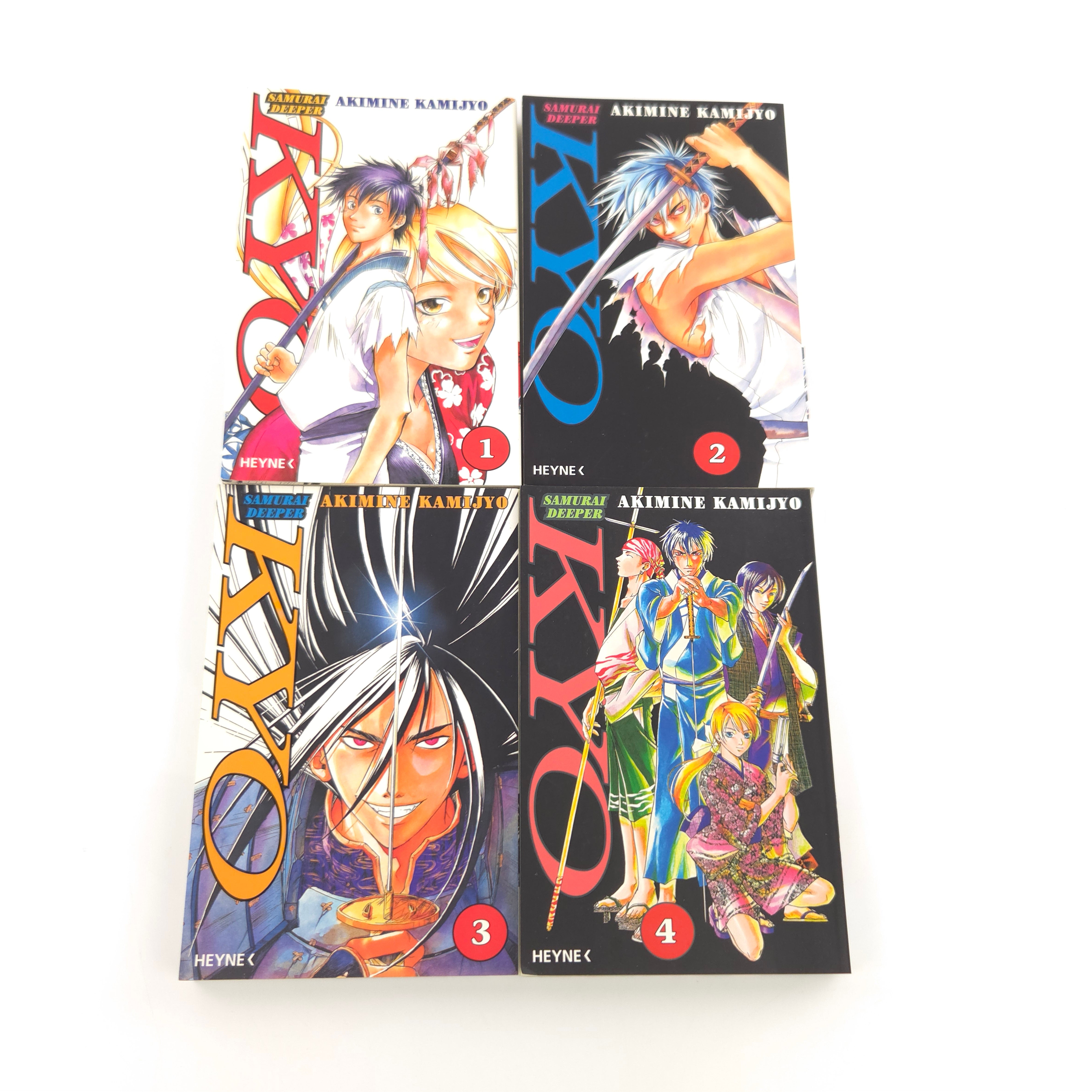 Samurai Deeper Manga Band 1-4 Comics Heyne sehr gut