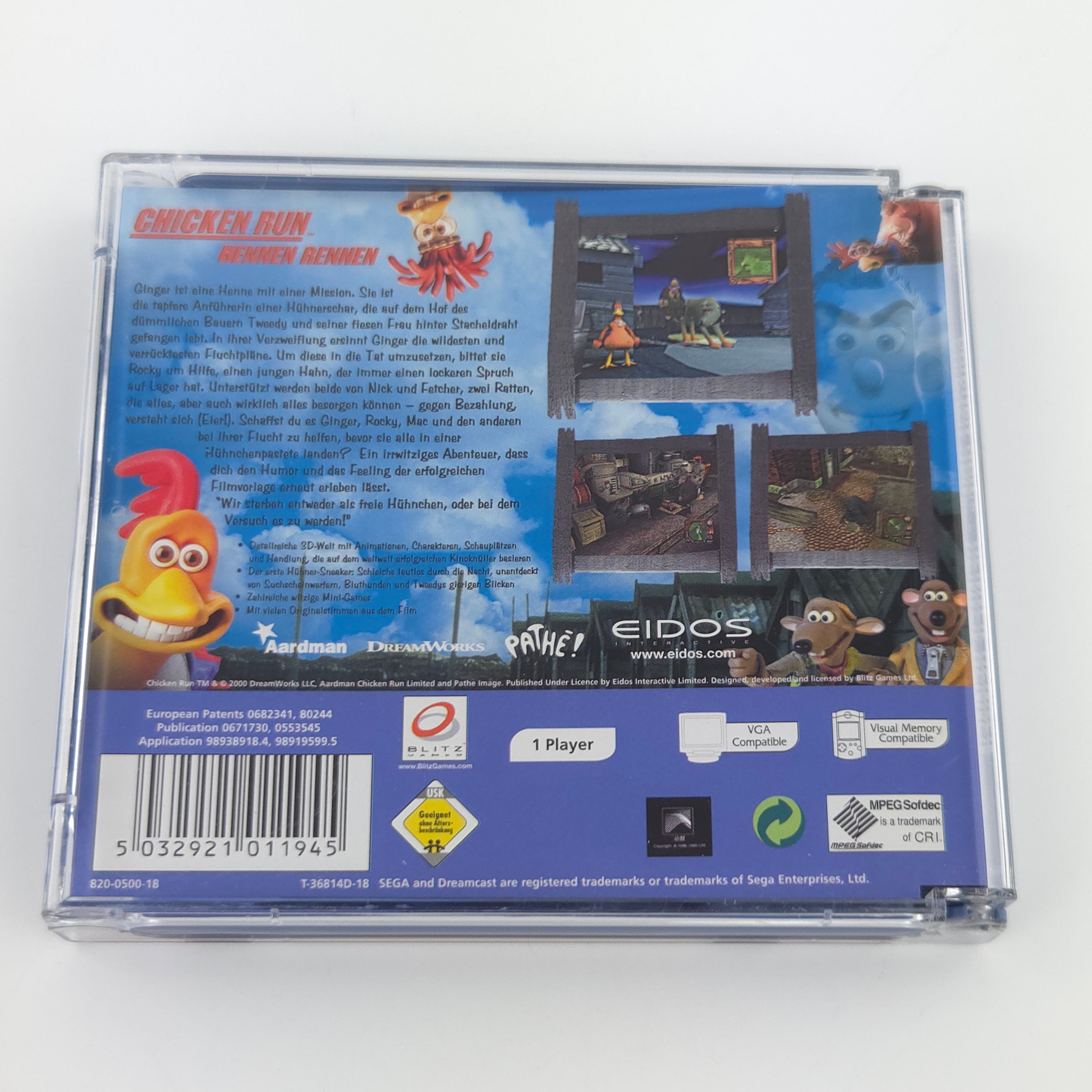 Sega Dreamcast Spiel – Chicken Run (PAL OVP)