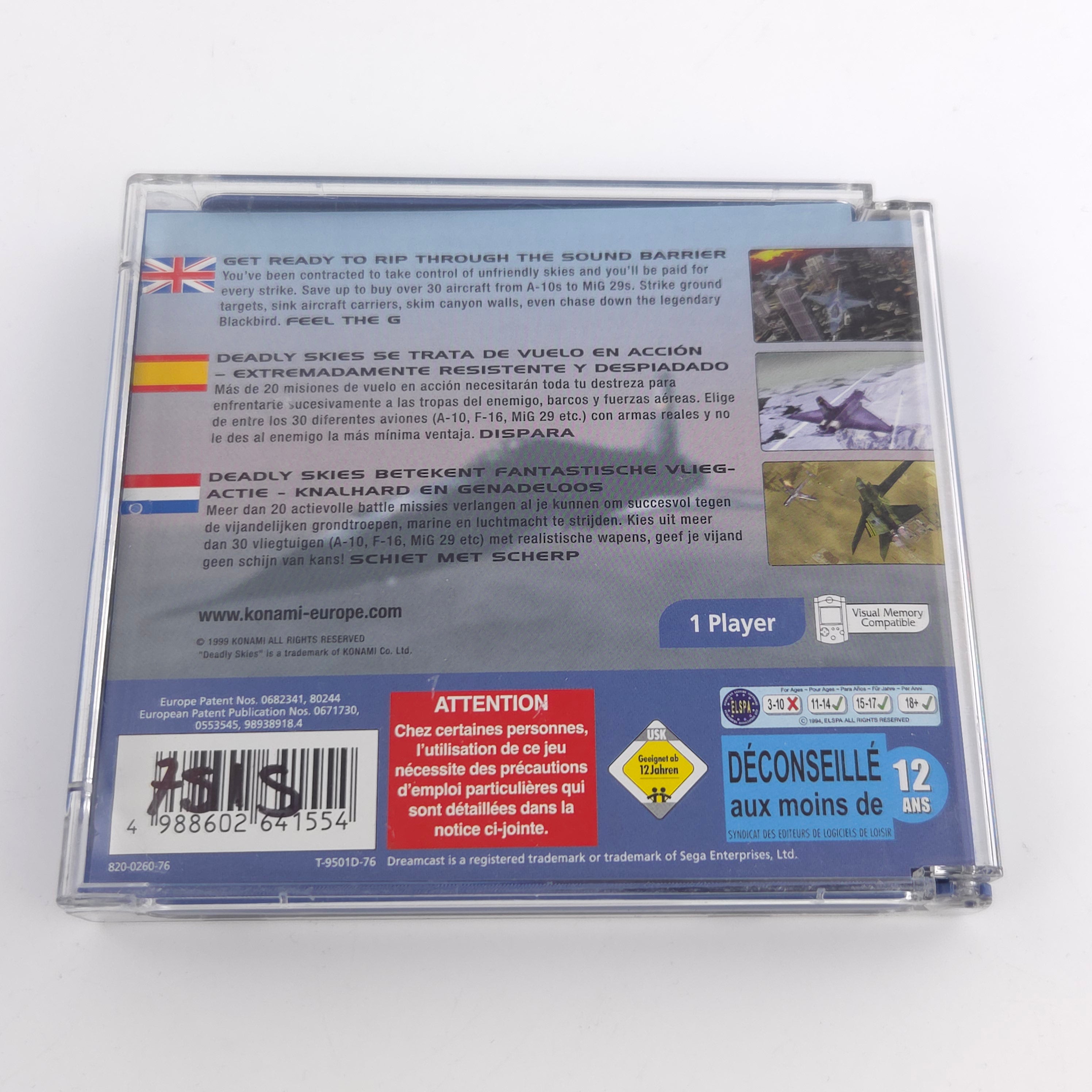 Sega Dreamcast Spiel – Deadly Skies (PAL OVP)