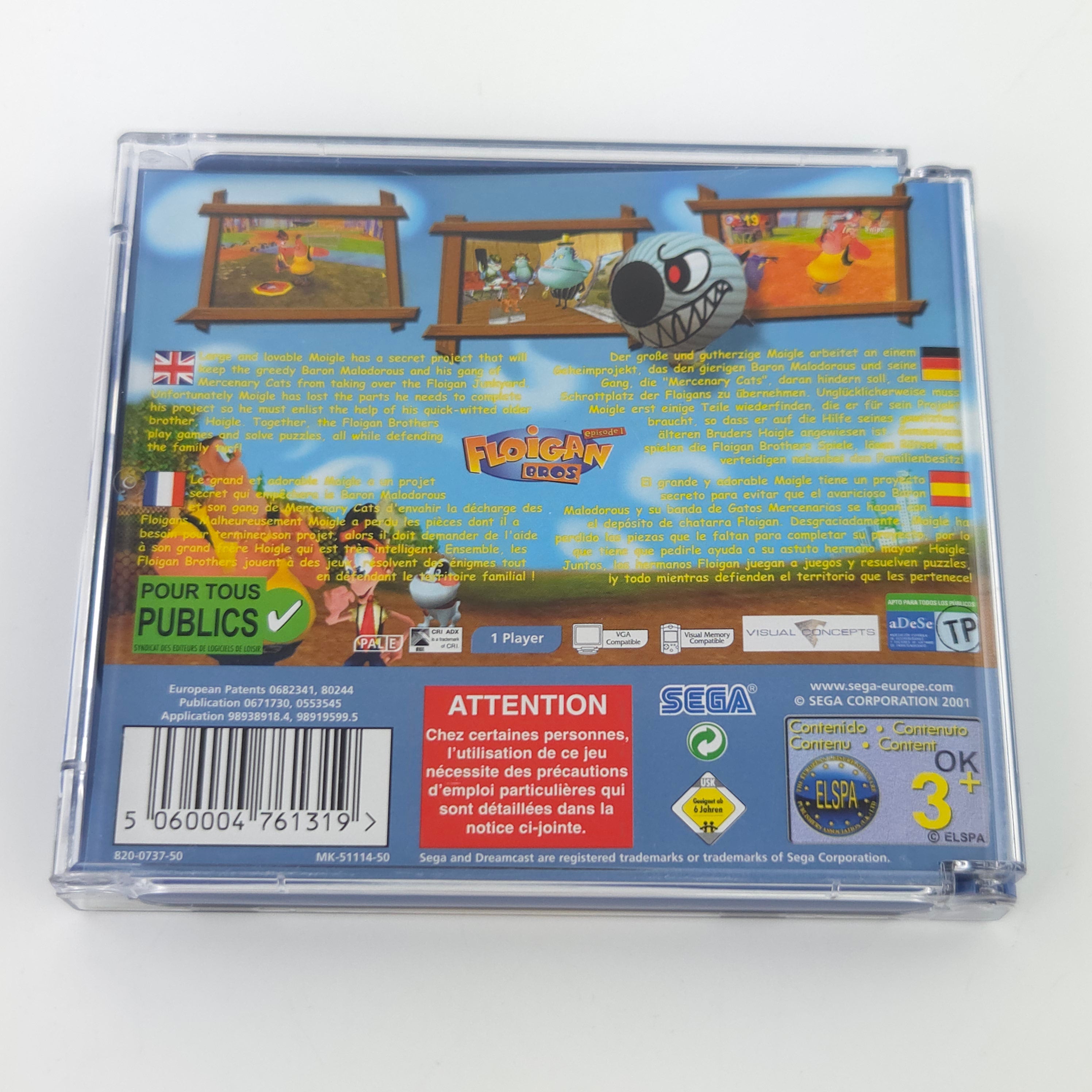 Sega Dreamcast Spiel – Floigan Bros Episode One (PAL)