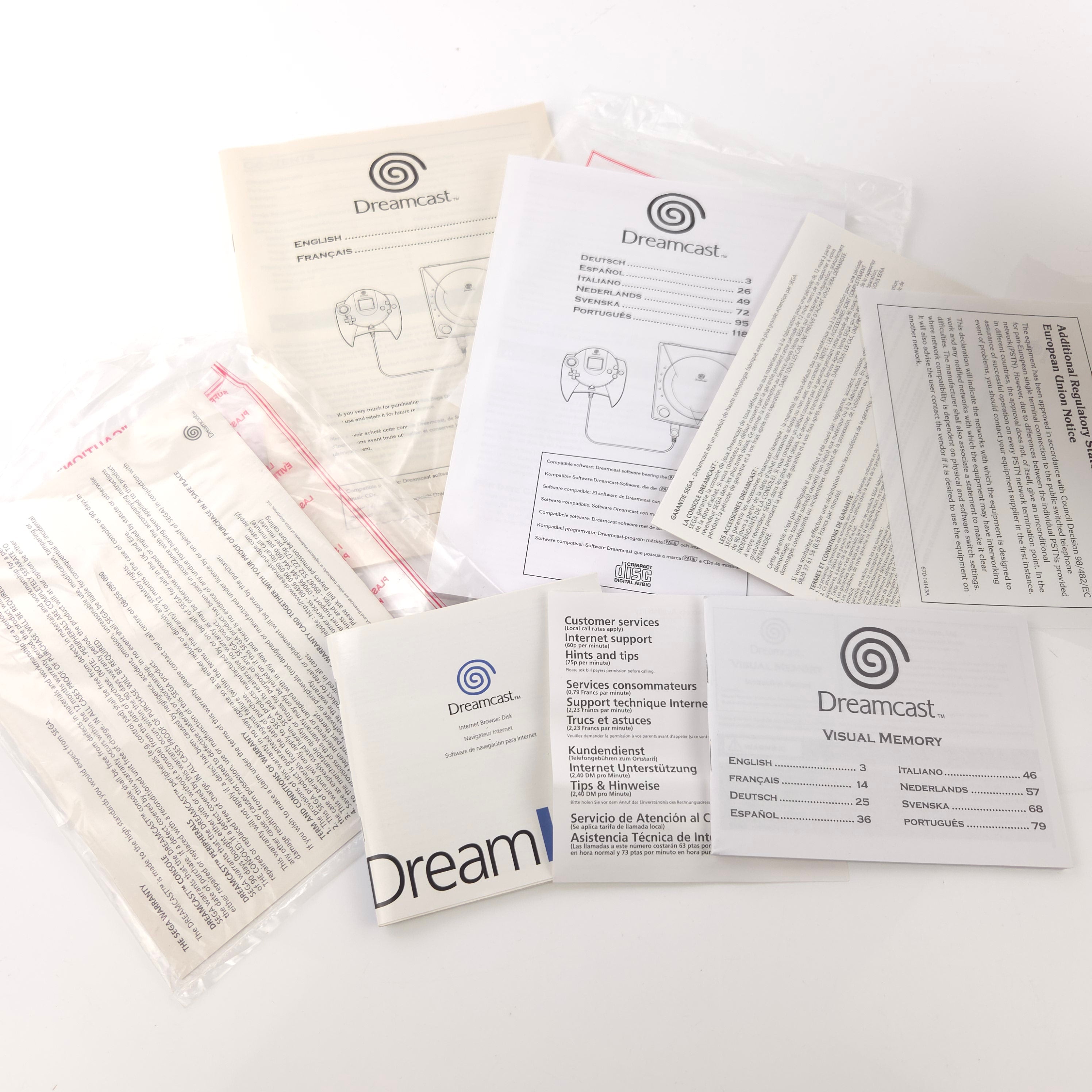 Sega Dreamcast Konsole OVP PAL mit Zubehör