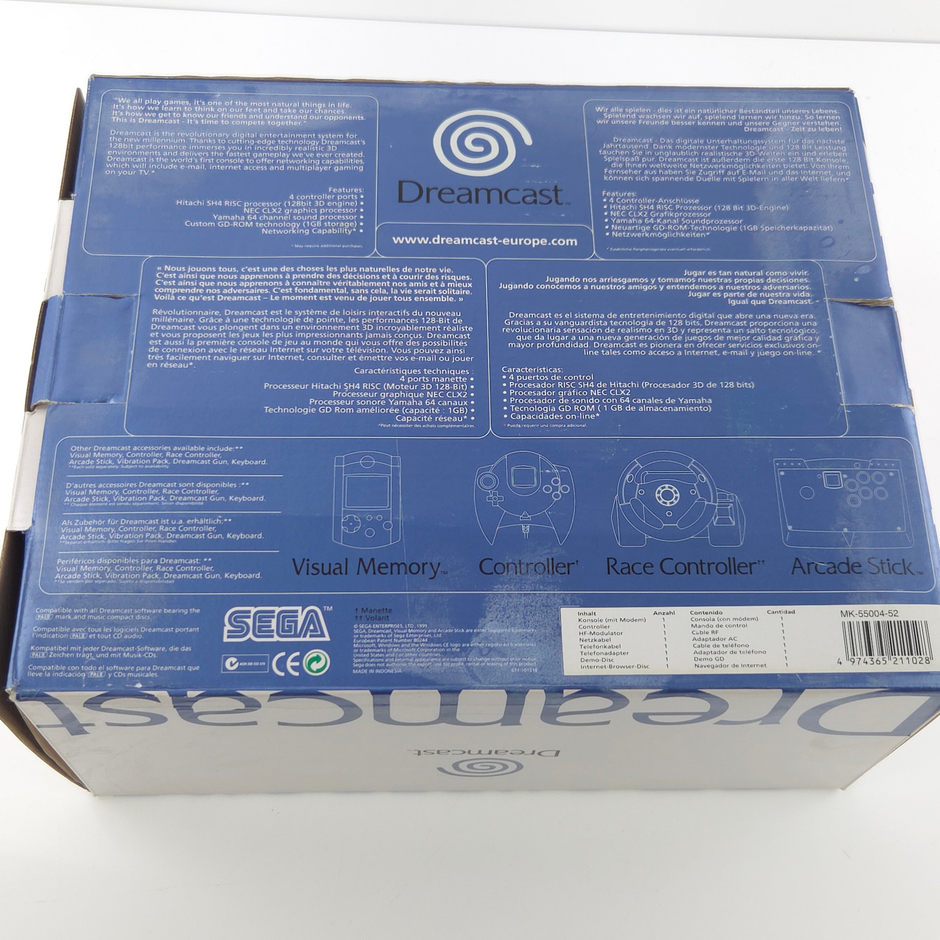 Sega Dreamcast Konsole OVP PAL mit Zubehör