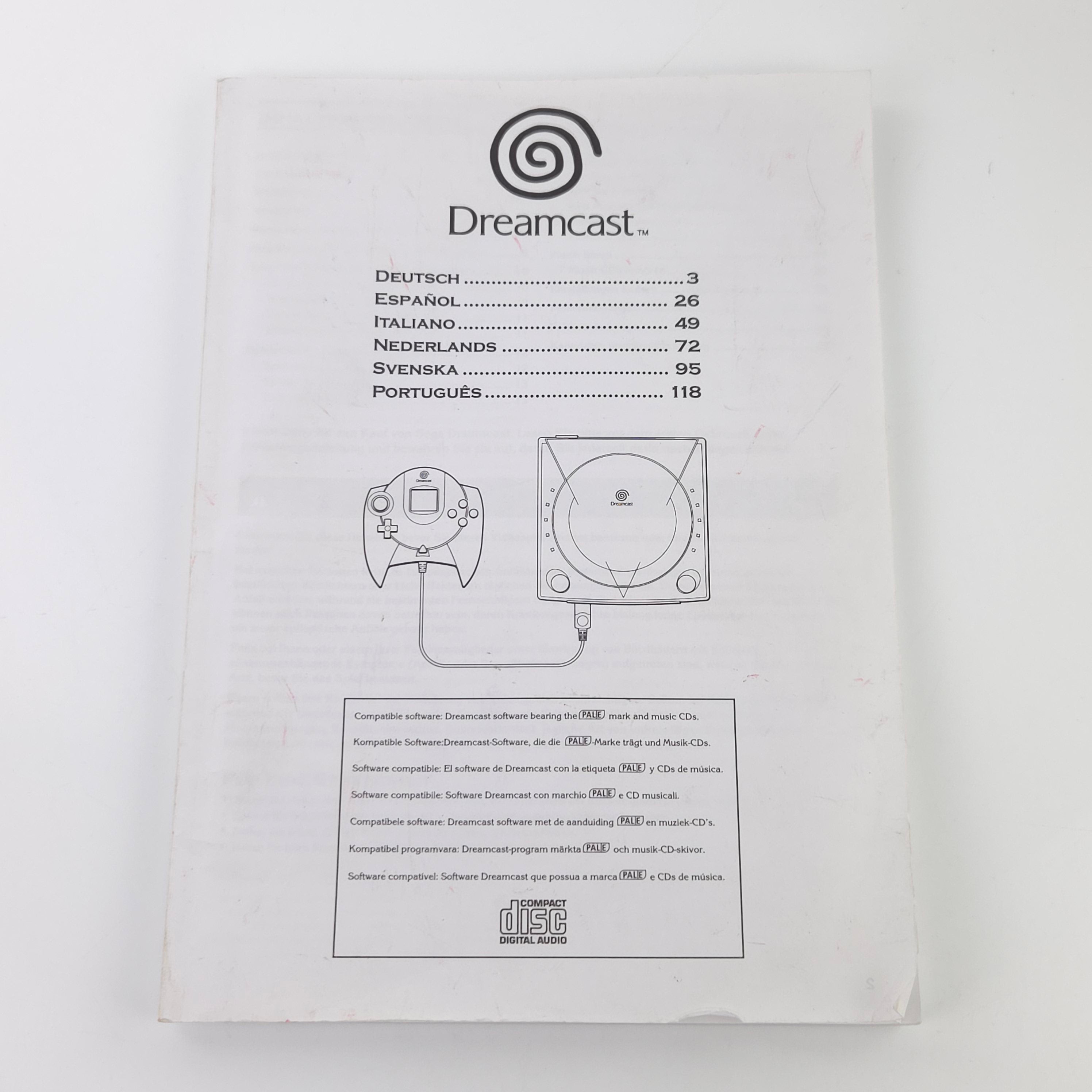 Sega Dreamcast Konsole OVP Controller PAL